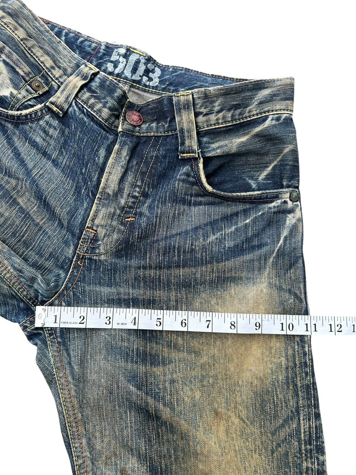 Kapital Vintage Flare Edwin Blue Trip 503 Rusty Denim Jeans Size US 30 / EU 46 - 14 Thumbnail