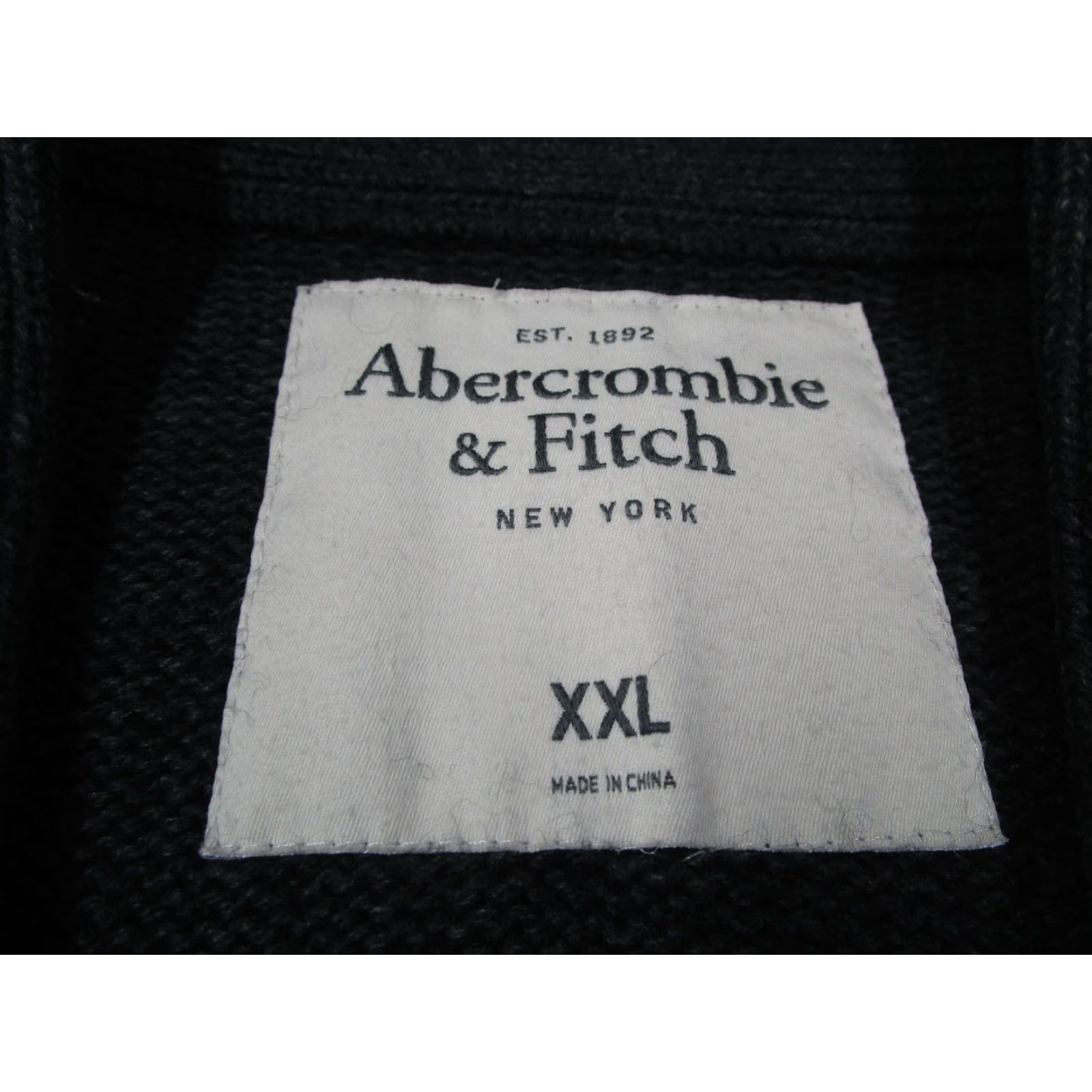 Abercrombie & Fitch VINTAGE Abercrombie & Fitch Cardigan Sweater Mens 2XL Gray Knit V-Neck Pockets Wool-Blend Size US XXL / EU 58 / 5 - 3 Thumbnail