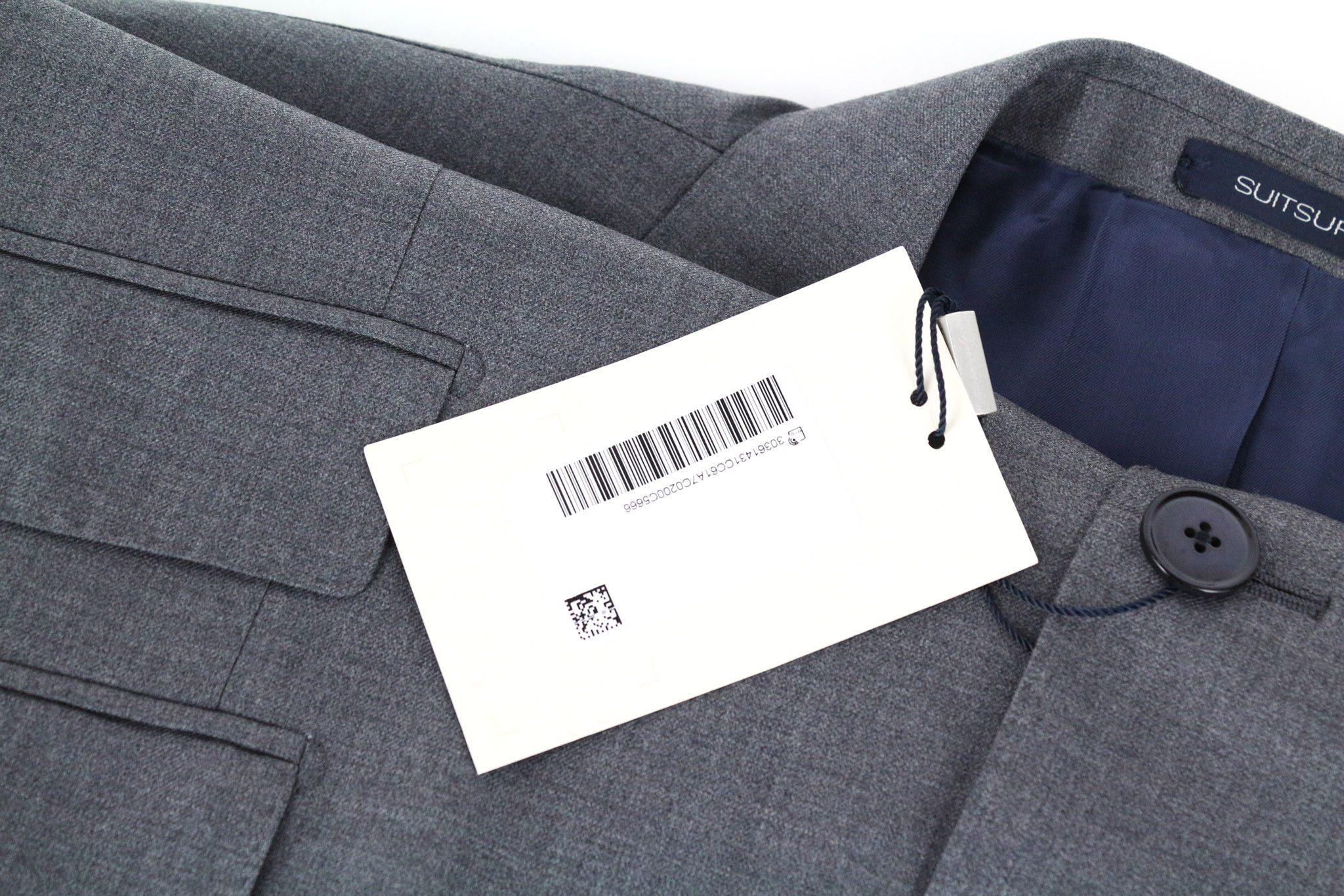 Suitsupply LA SPALLA UK44R Grey Slim Wool Blazer 73748 Size 44R - 5 Thumbnail