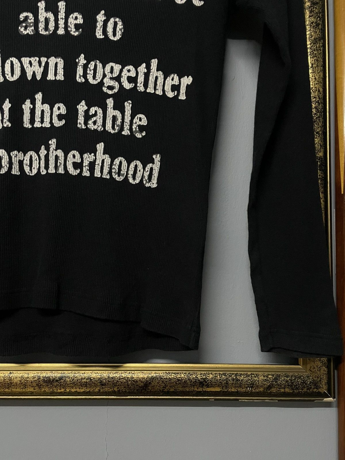 Designer × Japanese Brand × Vintage Vintage 1990s Japan Duralumin Poem Brotherhood Thermal Black Size US S / EU 44-46 / 1 - 3 Thumbnail