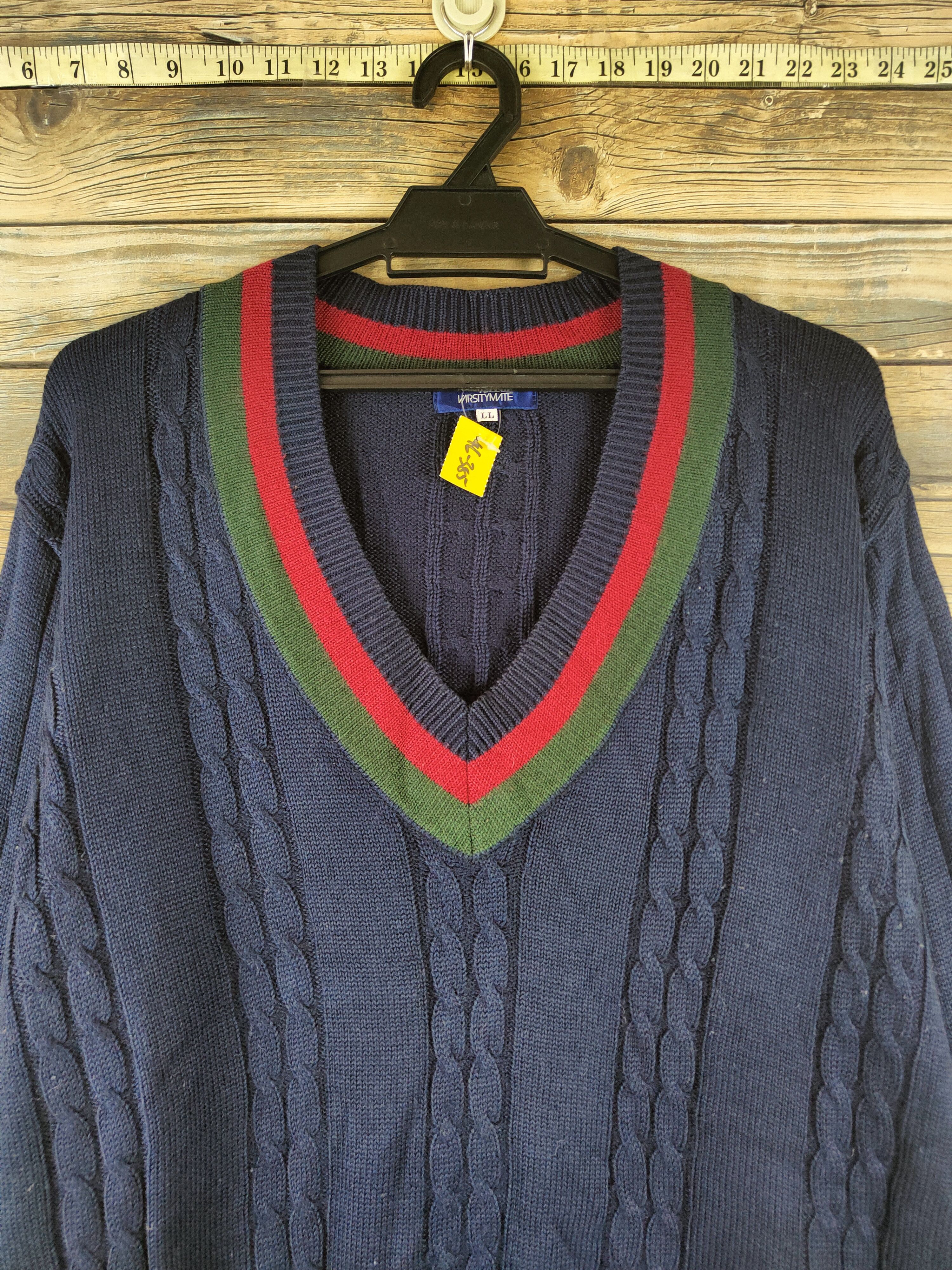 Japanese Brand DL Tombow Varsitymate Navy Knitwear Sweatshirts #46-385 Size US L / EU 52-54 / 3 - 2 Thumbnail