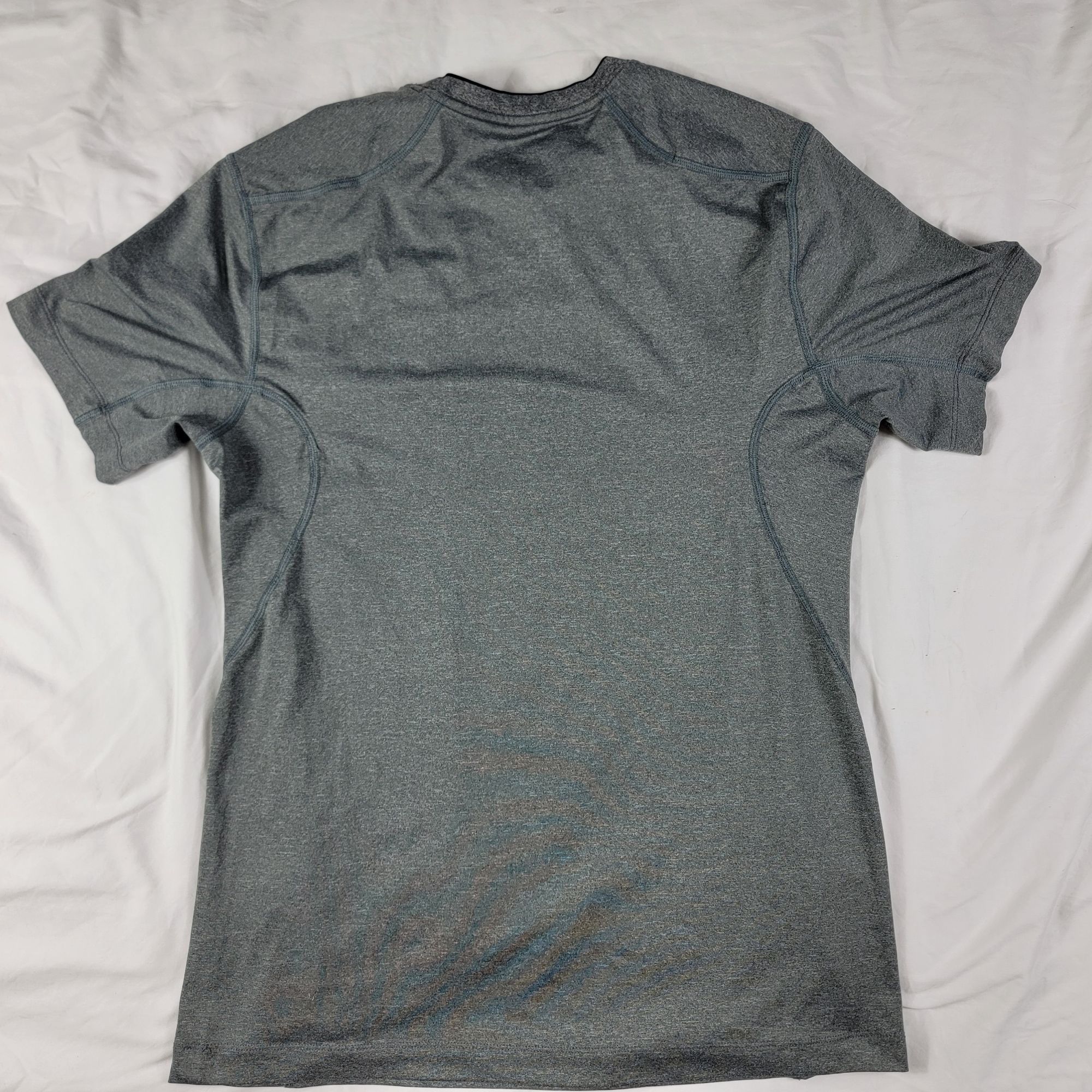 Nike Nike Pro Combat Dri Fit Mens Medium Fitted T Shirt Gray Shor Size US M / EU 48-50 / 2 - 2 Thumbnail