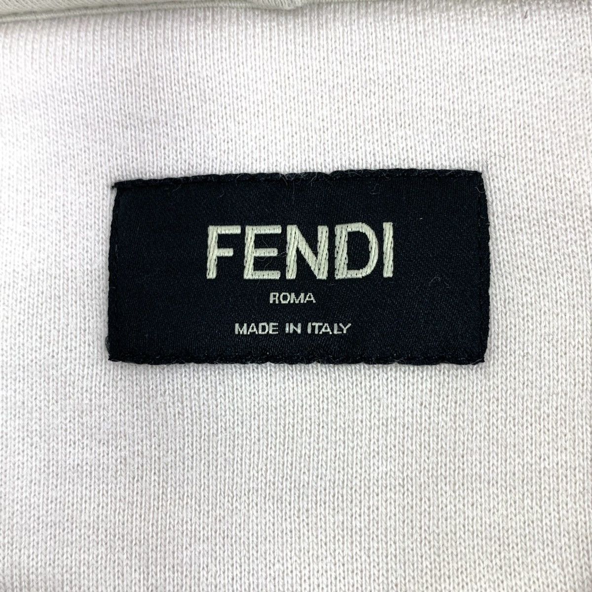 Fendi Fendi Off-white Logo Letter Wool Hooded Sweatshirt K26WX Size L / US 10 / IT 46 - 5 Thumbnail