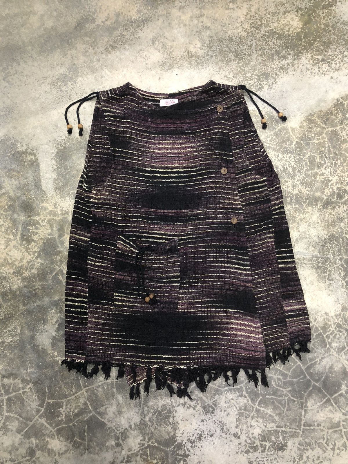 image of Vintage Asian Dream Knitwear Sweater in Dark Purple, Women's (Size Large)