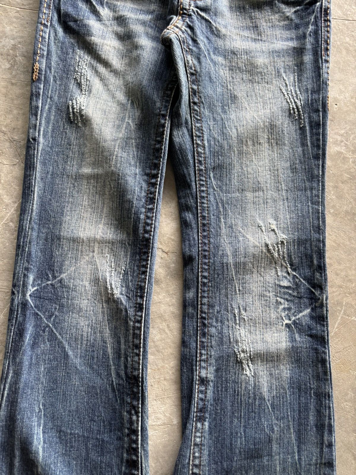 Hysteric Glamour y2k flared washed ultimax jeans japanese denim style Size 26" / US 2 / IT 38 - 11 Thumbnail