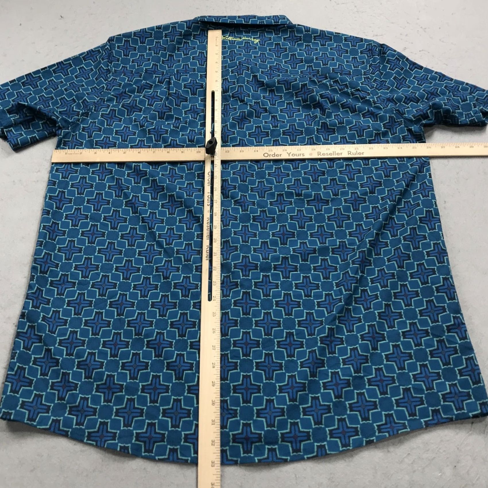 NEXT William Murray Shirt Mens 2XL Blue Next Stop Camp Collar Casual Golf Loud Shirt Size US XXL / EU 58 / 5 - 7 Thumbnail
