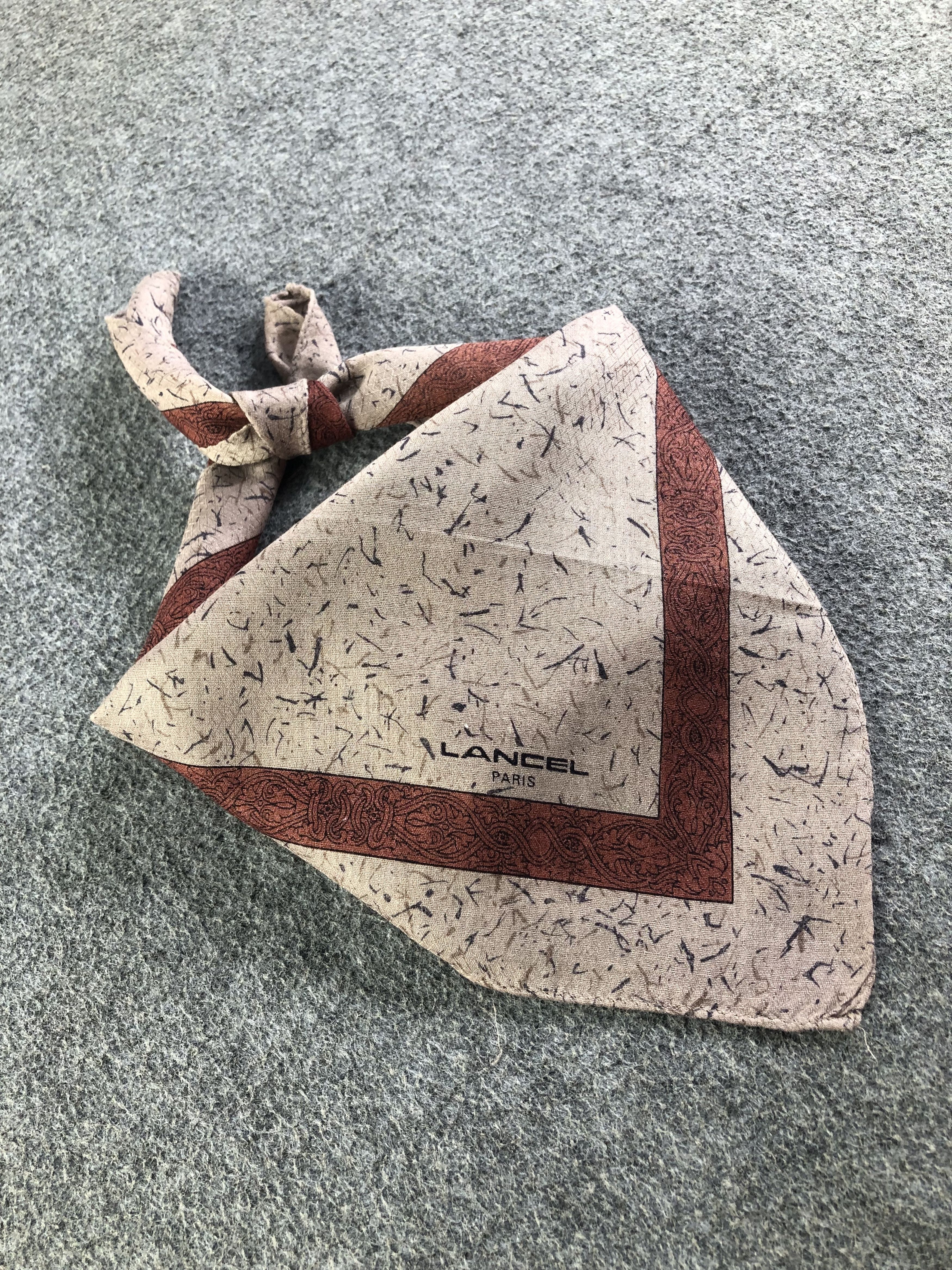 Lancel Lancel Handkerchief / Bandana / Neckerchief C411 Size ONE SIZE - 2 Thumbnail