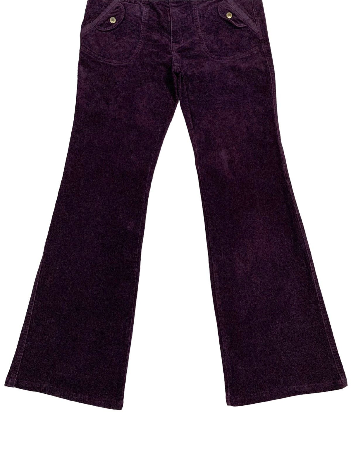 Hysteric Glamour Vintage Japanese A.2.P Velvet Low Rise Corduroy Flare Pants Size US 30 / EU 46 - 6 Thumbnail
