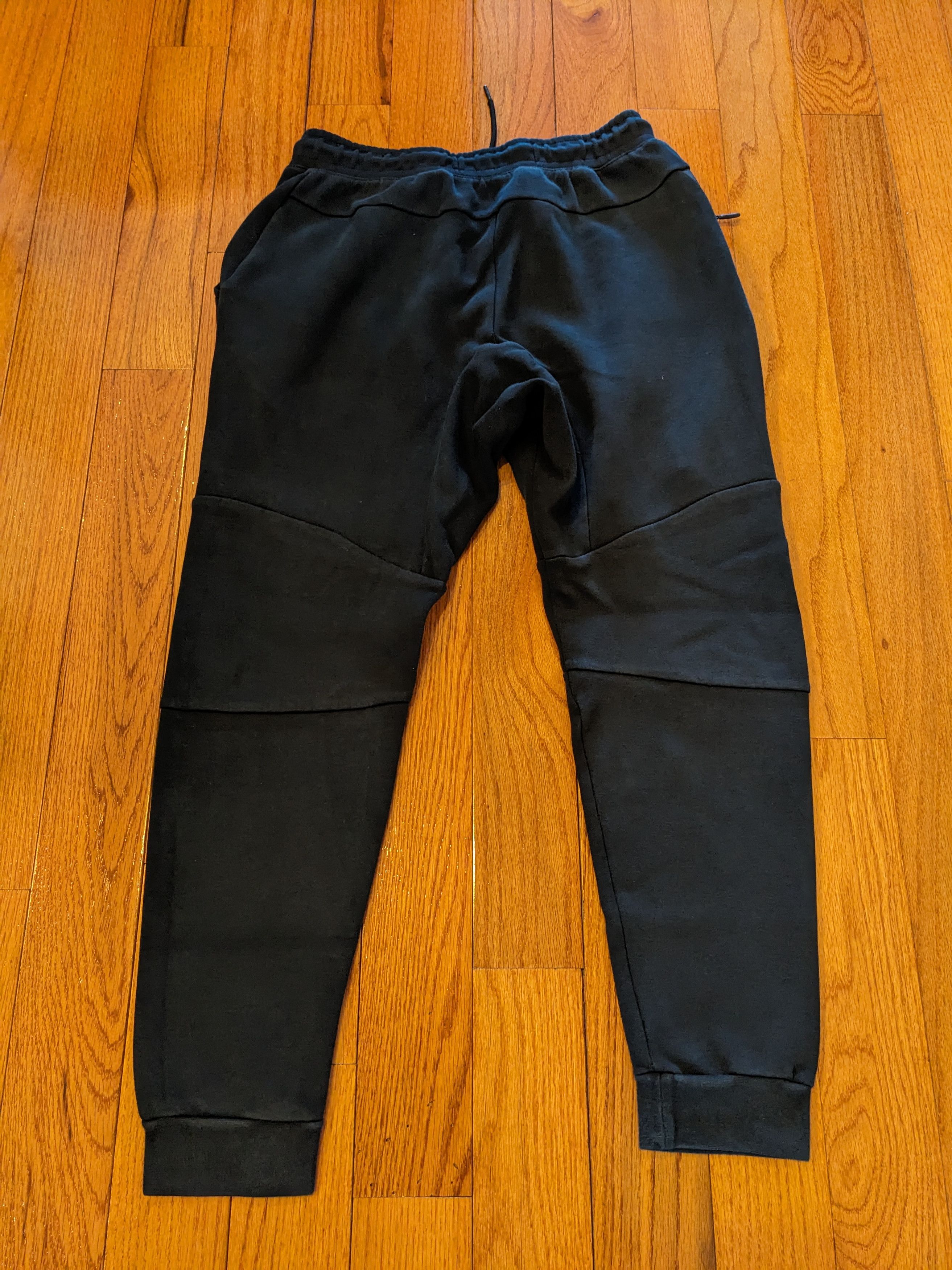Nike × Vintage Nike Joggers Mens Large Black SweatPants Zip Pockets Size US 30 / EU 46 - 4 Thumbnail