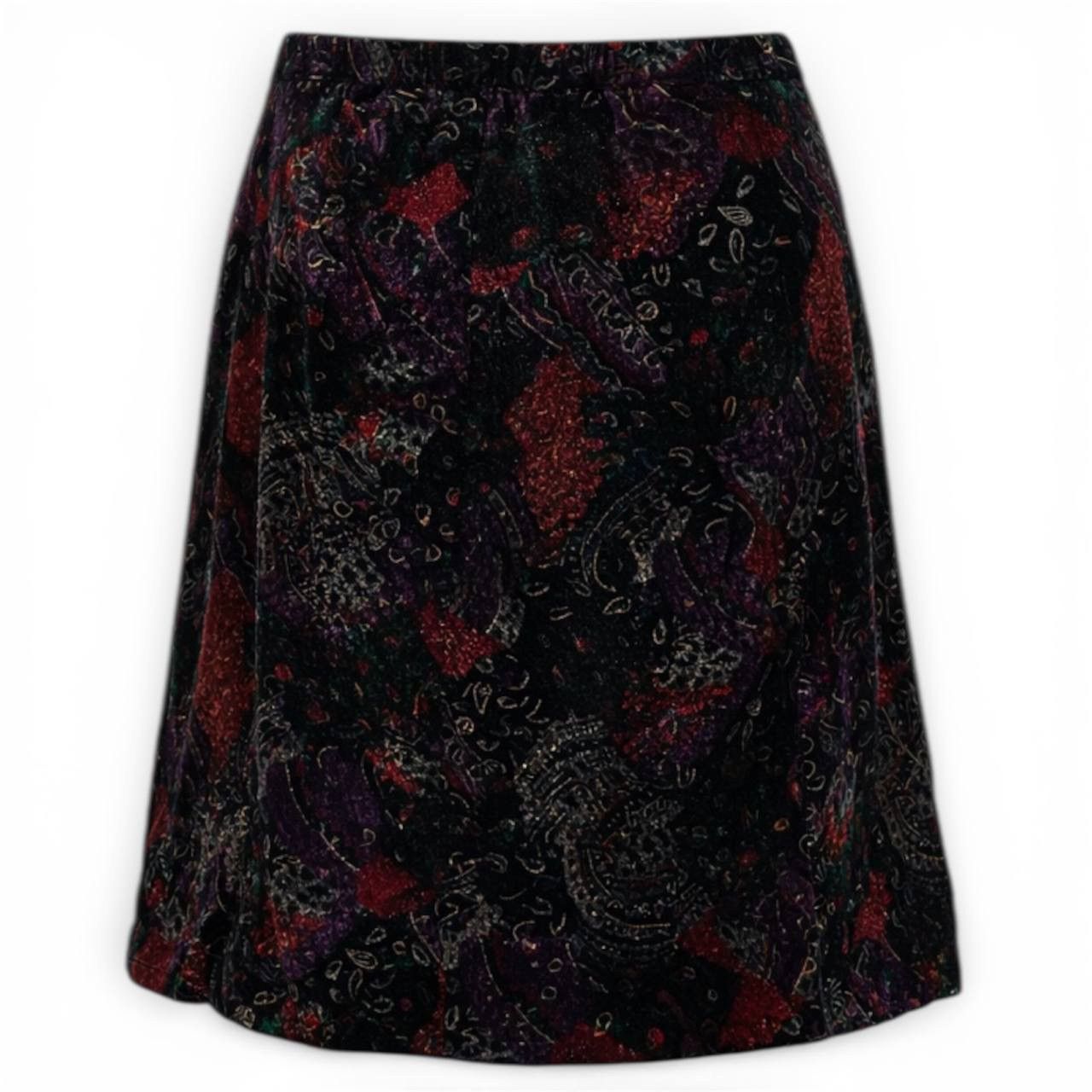 Givenchy 1970/80 GIVENCHY EN PLUS WEST GERMANY ERA FLOWERS SKIRT Sz54 Size 38" / US 16 / IT 52 - 2 Thumbnail