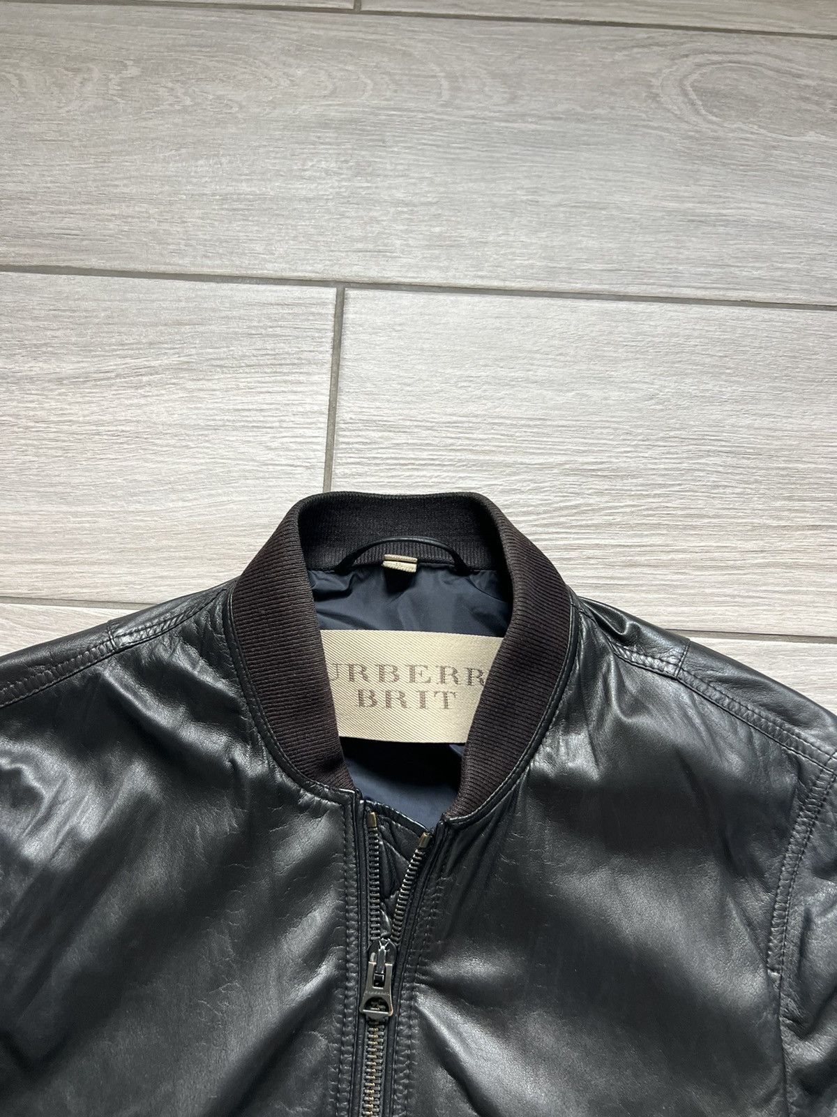 Burberry Burberry Brit Leather Black Jacket XS Size US XS / EU 42 / 0 - 5 Thumbnail