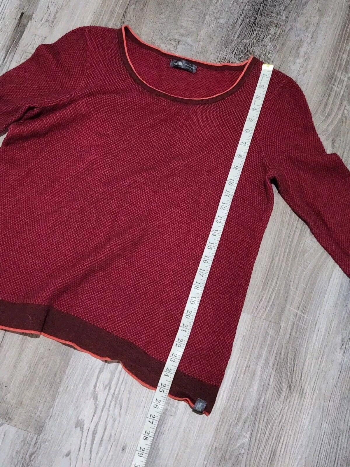 The North Face North Face Sweater Large Maroon Plum Wool Cashmere Blend Size L / US 10 / IT 46 - 4 Thumbnail