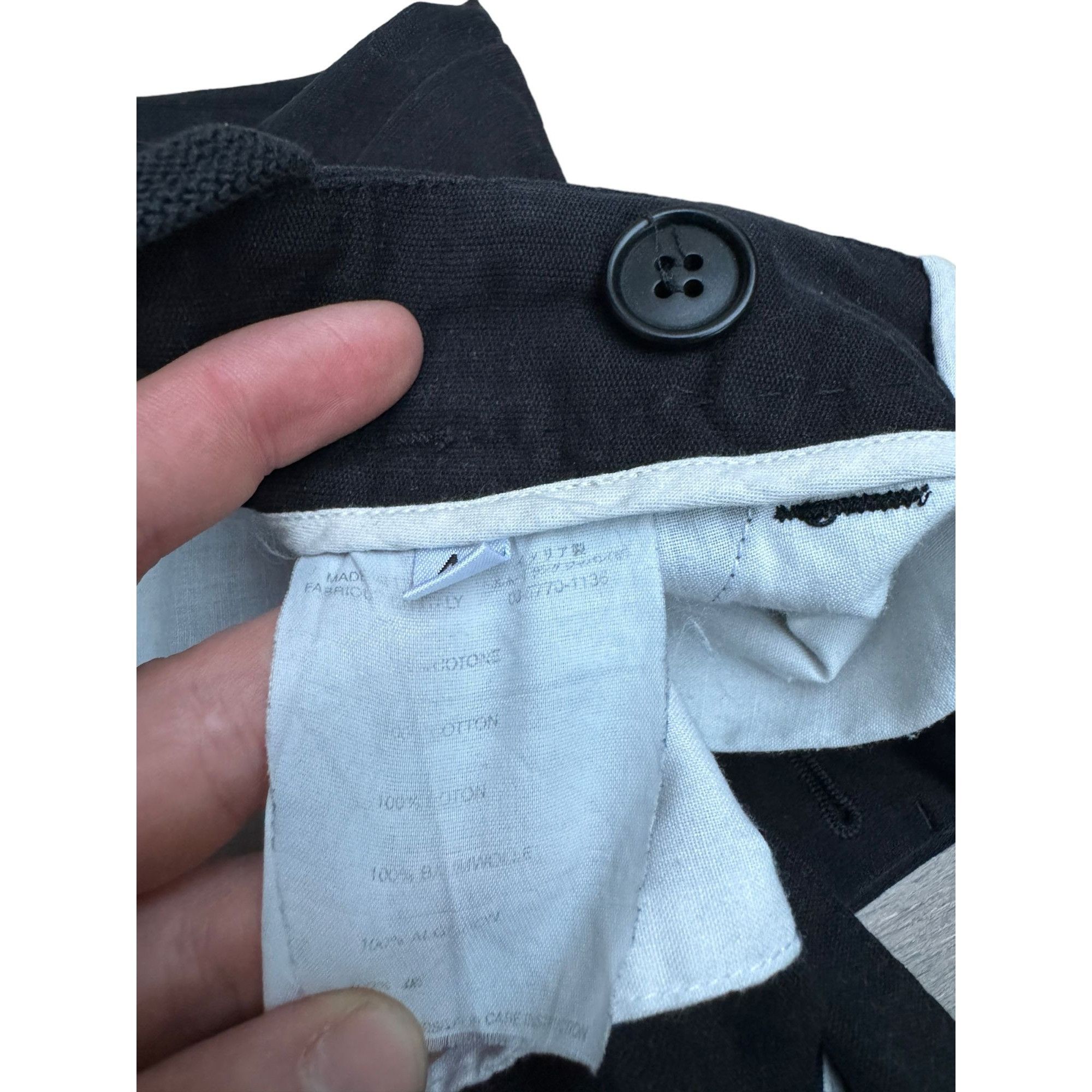 Helmut Lang Vintage 1997 Black Cotton Pants Size US 30 / EU 46 - 7 Thumbnail