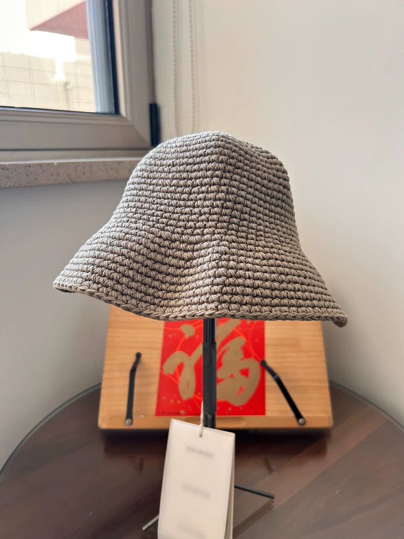 Our Legacy Our Legacy Light olive green knit cap Size ONE SIZE - 2 Thumbnail