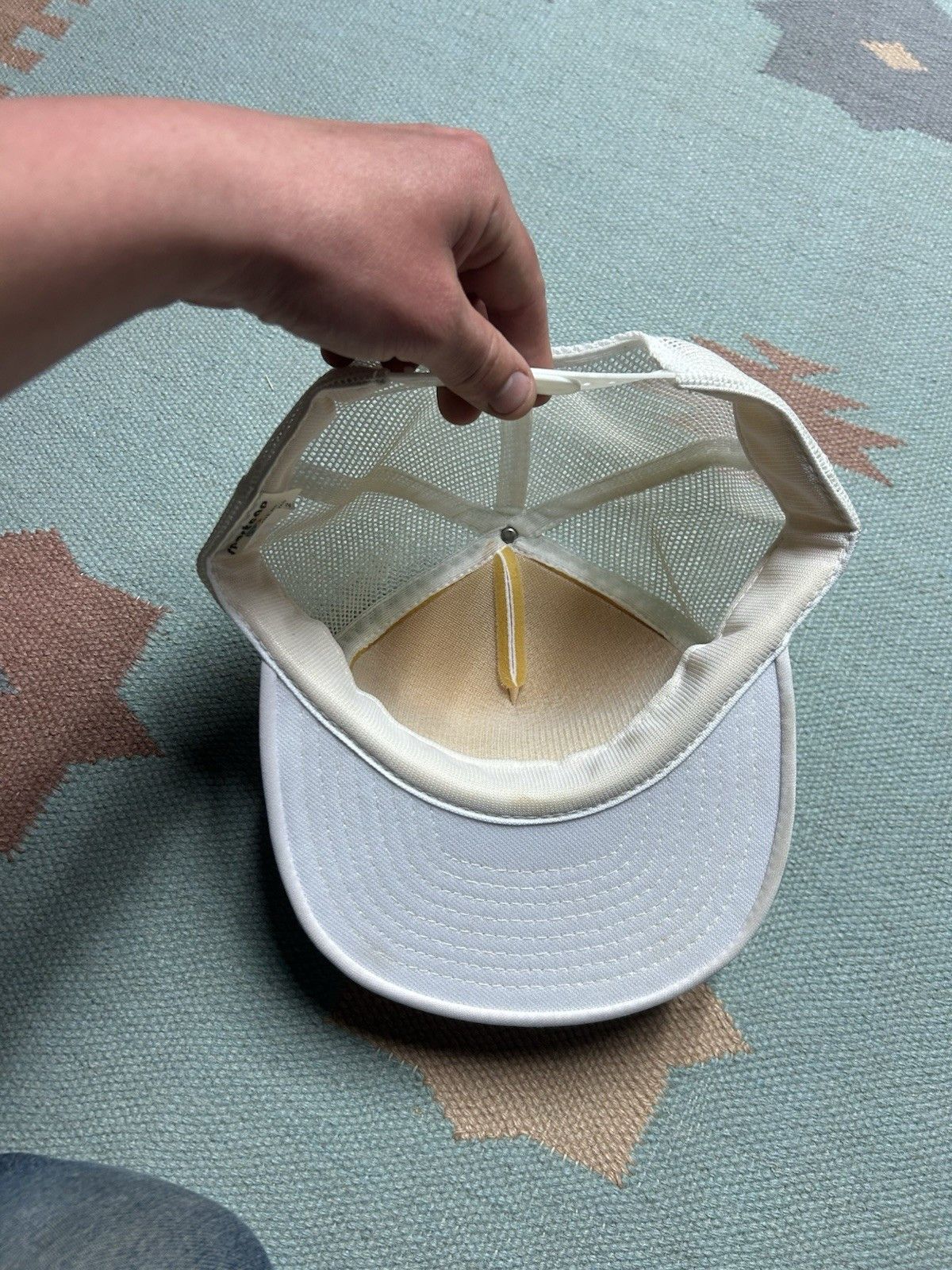 Vintage Vtg trucker hat mesh Barrington chemicals company BCC snap Size ONE SIZE - 7 Thumbnail