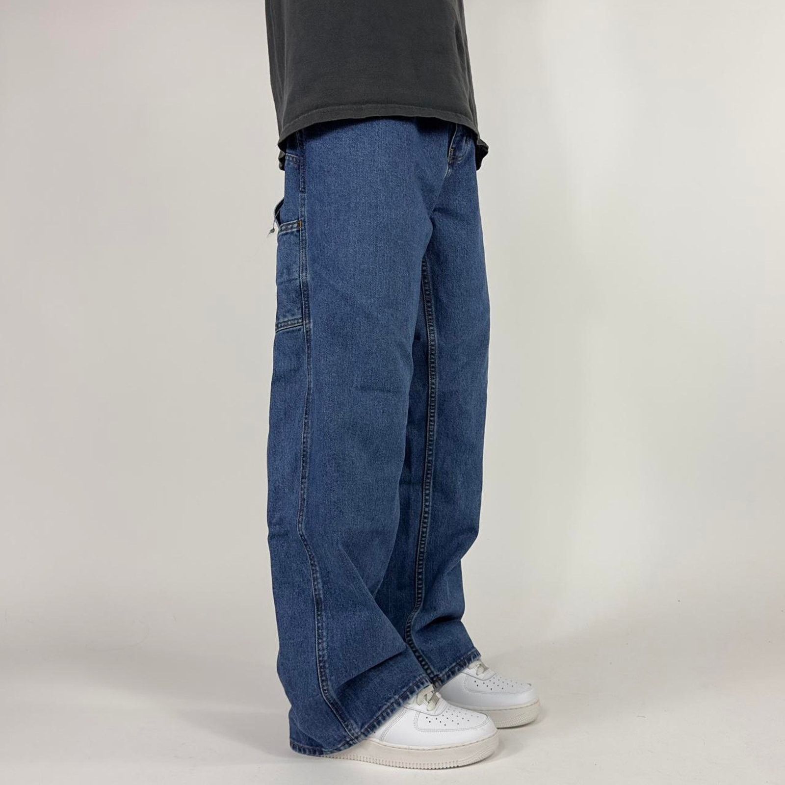 Japanese Brand × Nautica × StraightFaded Nautica Baggy Wide-Leg Y2k Streetwear Carpenter Denim Pants Size US 36 / EU 52 - 1 Thumbnail