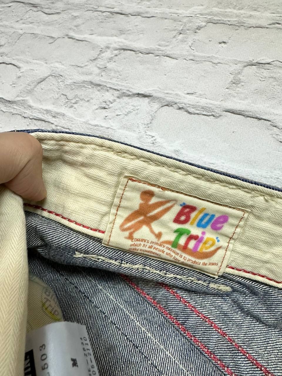 Edwin × Japanese Brand Edwin 503 Blue Trip Medium Mens Jeans Size US 32 / EU 48 - 6 Thumbnail