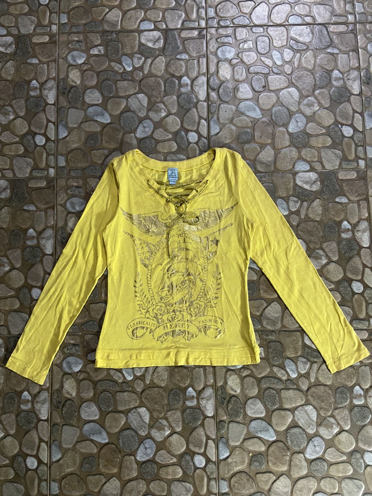If Six Was Nine VTG Y2K HEKEY IFSX LONG SLEEVE T-SHIRT Size S / US 4 / IT 40 - 1 Thumbnail