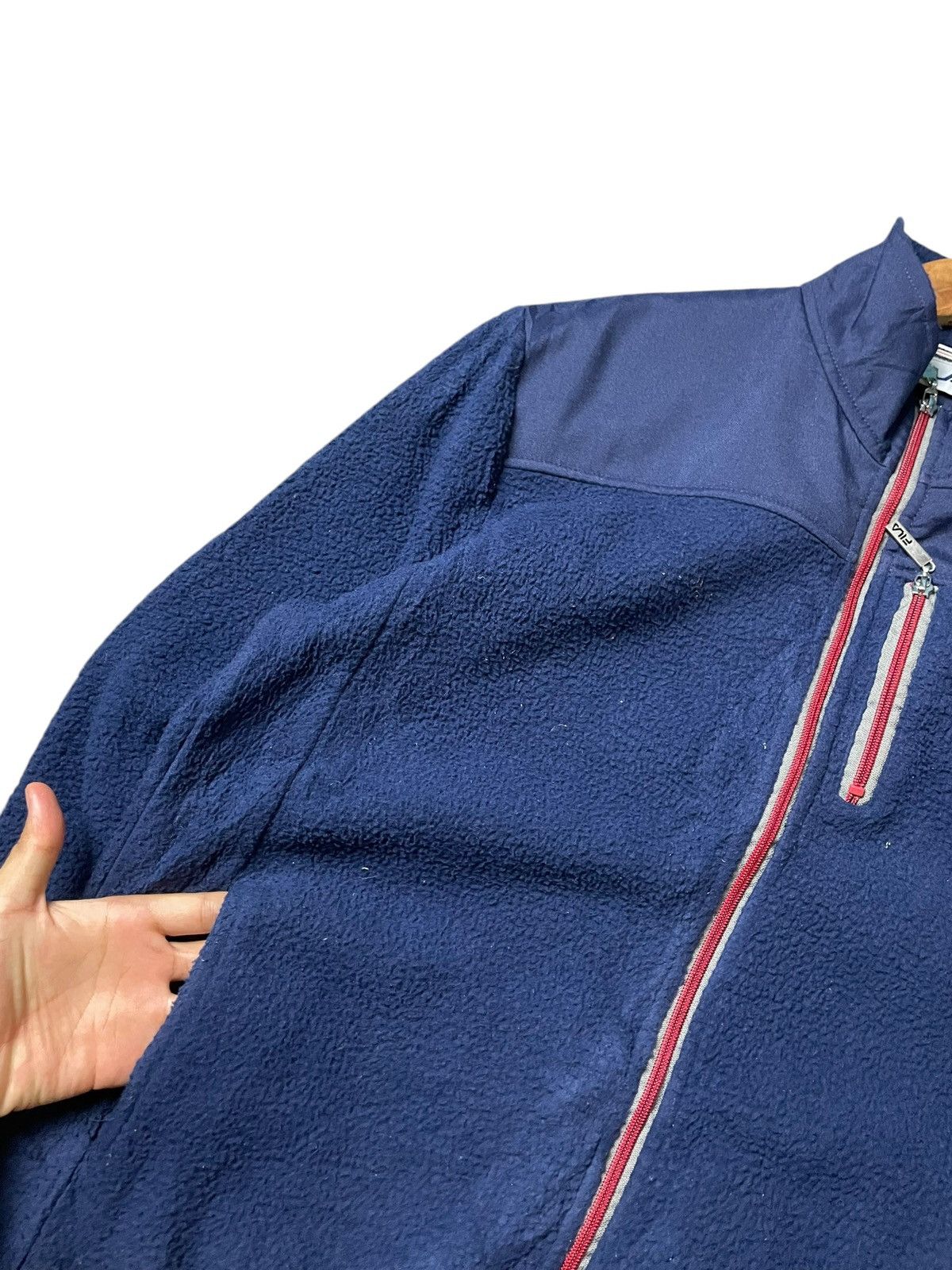 Fila × Japanese Brand × Vintage FILA Men’s Fleece Zipper Jacket (98) Size US M / EU 48-50 / 2 - 5 Thumbnail