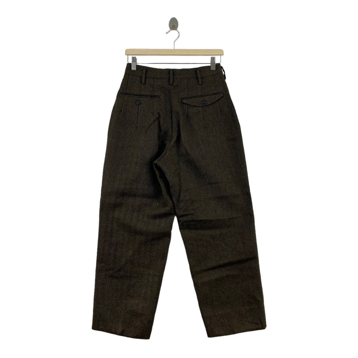 Japanese Brand GRASS MEN'S By JUN SAITO Japanese Designer Baggy Brown Size US 27 - 3 Thumbnail