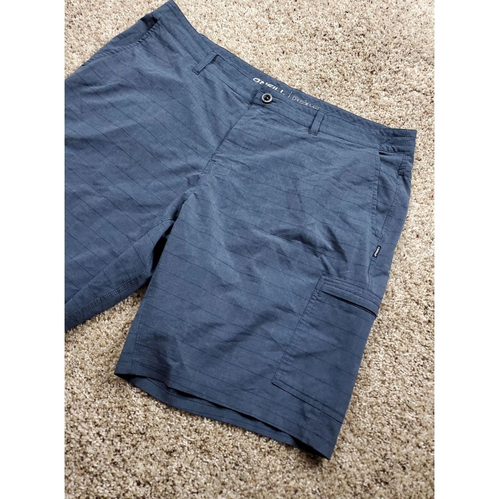O'Neill VINTAGE? No. ONeill Crossover Hybrid Shorts Mens 40 Blue Quick Dry Cargo Pockets Stretch Size US 40 / EU 56 - 2 Thumbnail