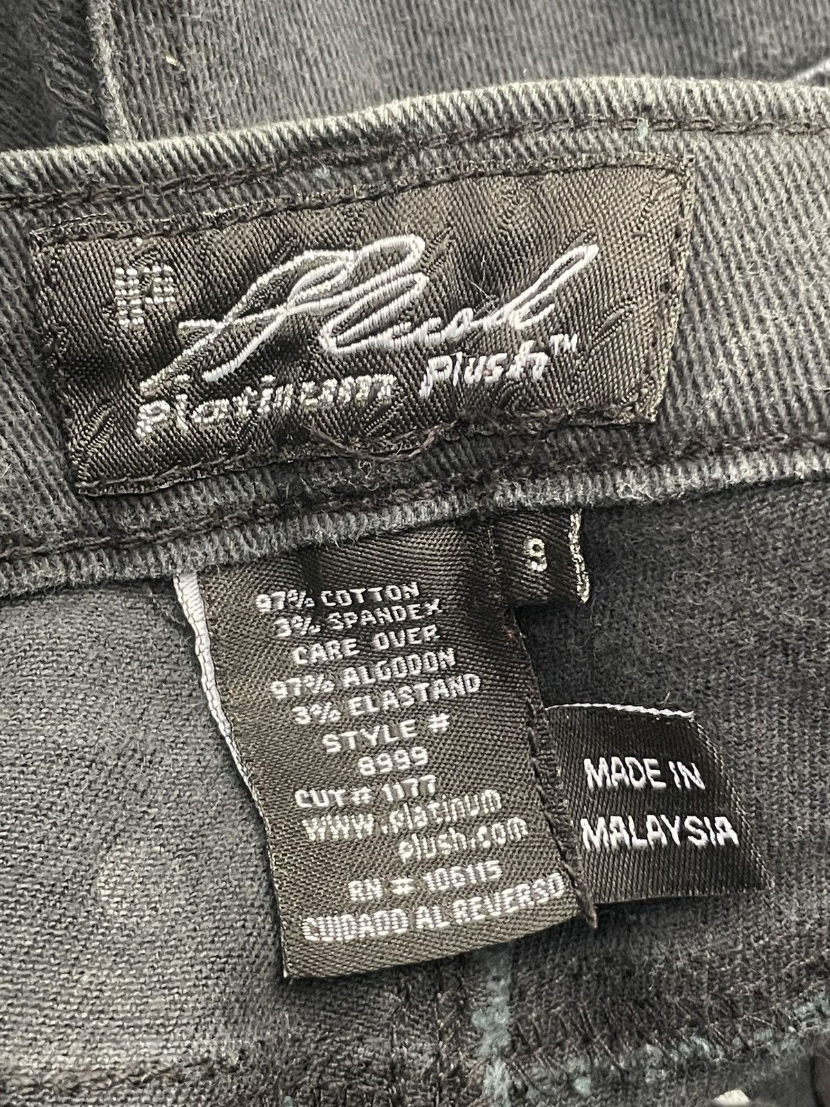 Designer Platinum Plush Flare Custom Denim Size 31" - 11 Thumbnail
