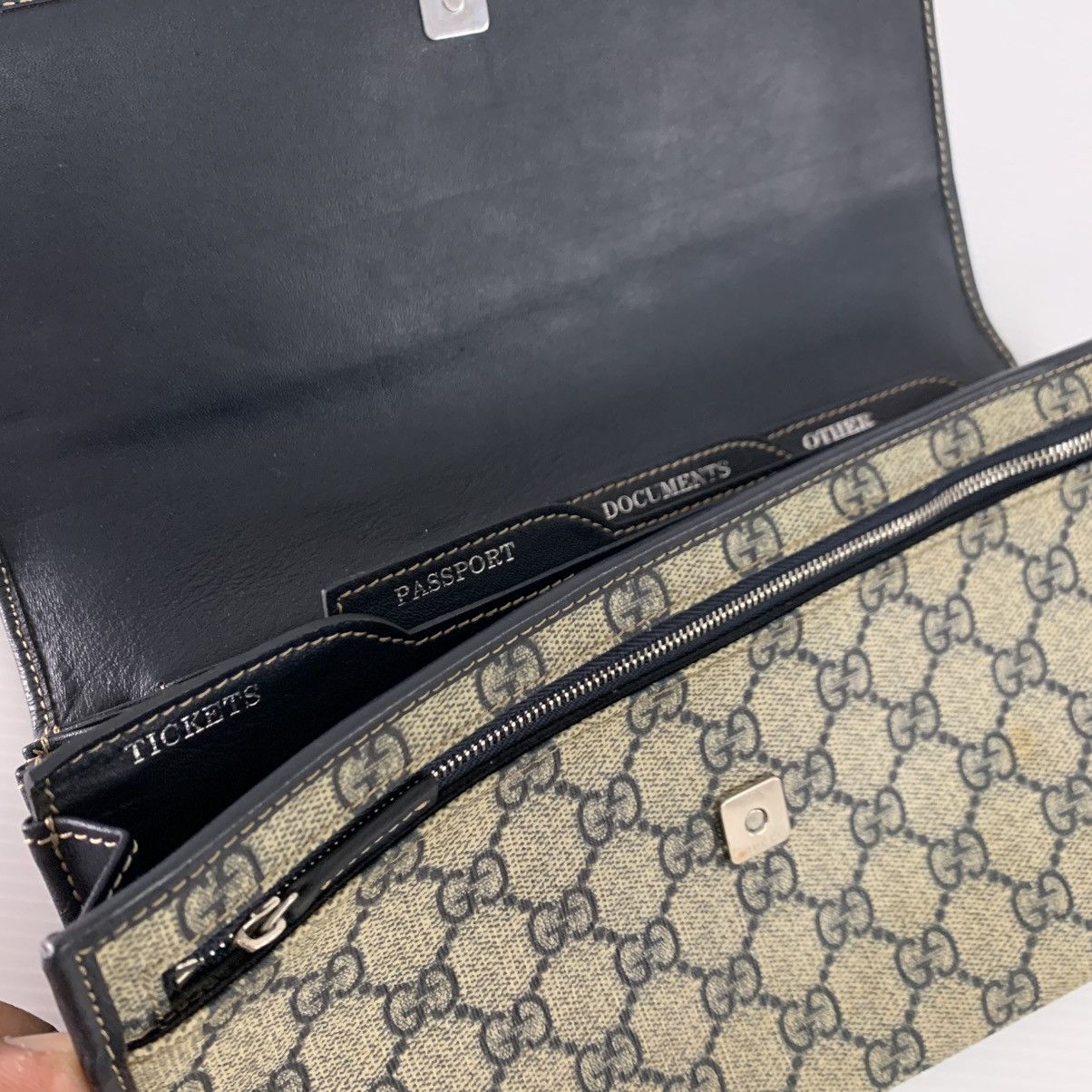 Gucci Gucci GG Monogram Clutch Bag Pre Owned Size ONE SIZE - 7 Thumbnail