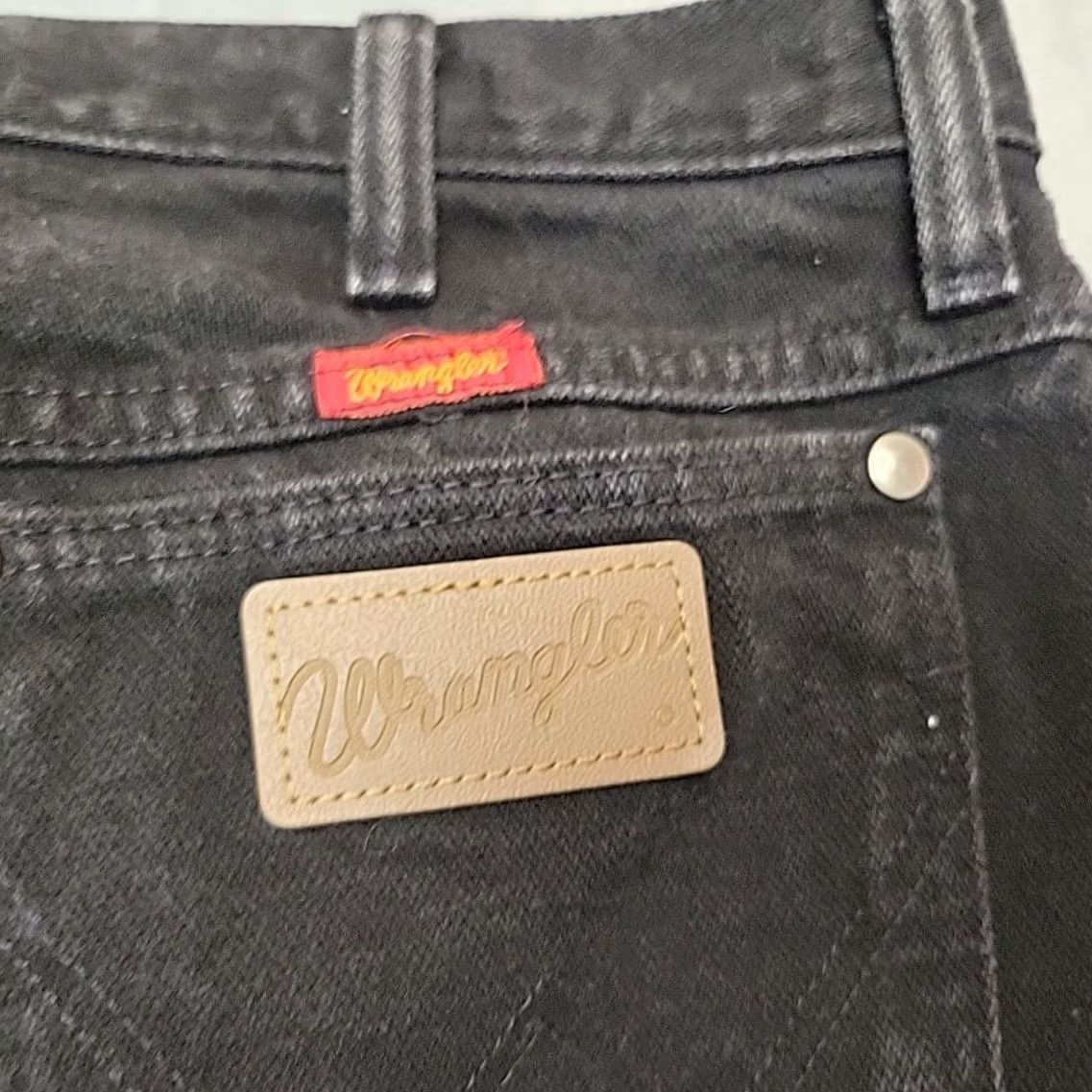 Wrangler VTG Wrangler Jeans Women 15x36 Tall Black High Rise USA 90s Made in USA Stacked Jeans Women 15 5-Pocket USA Western Vintage Mens, Womens, Girls Size 36" / US 14 / IT 50 - 7 Thumbnail