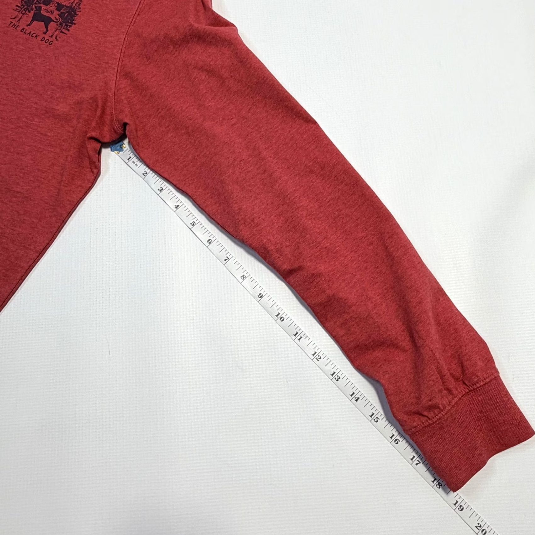 Alife The Black Dog Shirt Mens Long Sleeve Red Crew Neck Graphic Print Life Off The Leash Size US M / EU 48-50 / 2 - 6 Thumbnail
