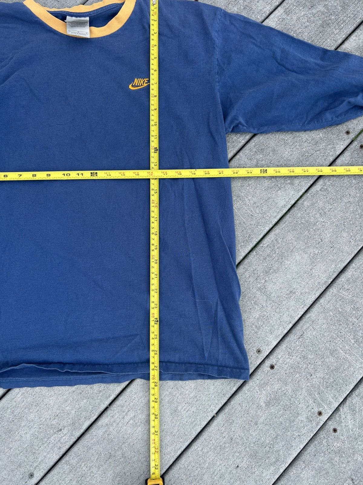 Nike × Vintage Vintage blue Nike shirt Size US L / EU 52-54 / 3 - 3 Thumbnail