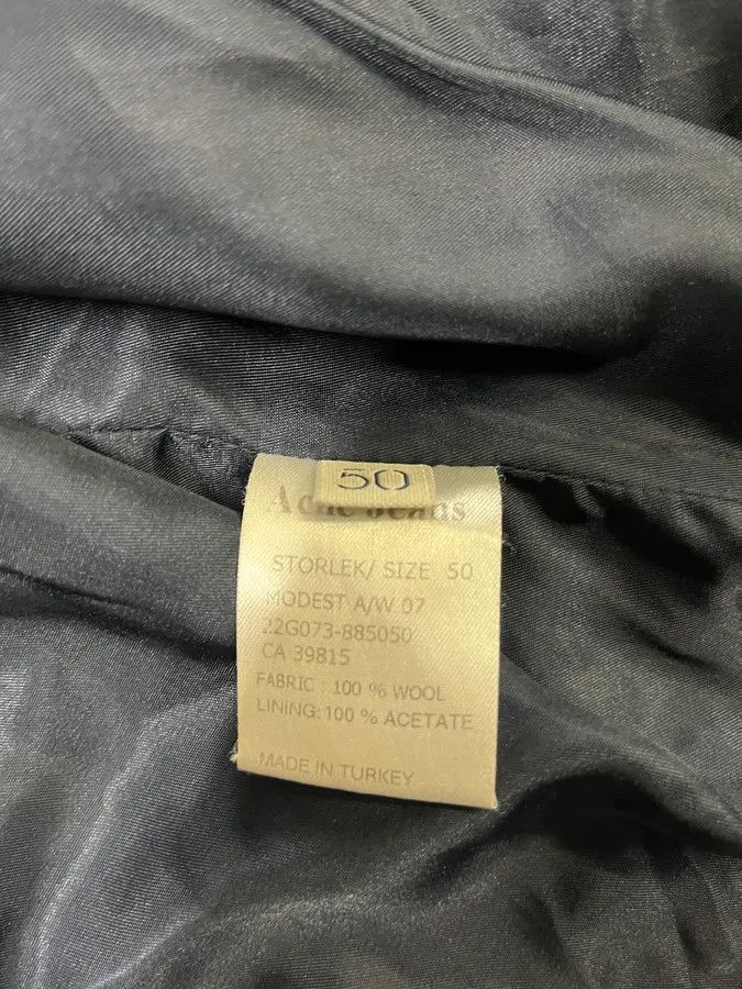 Acne Studios × Vintage AW2007 Acne Studios Wool Navy Bomber Size US M / EU 48-50 / 2 - 9 Thumbnail