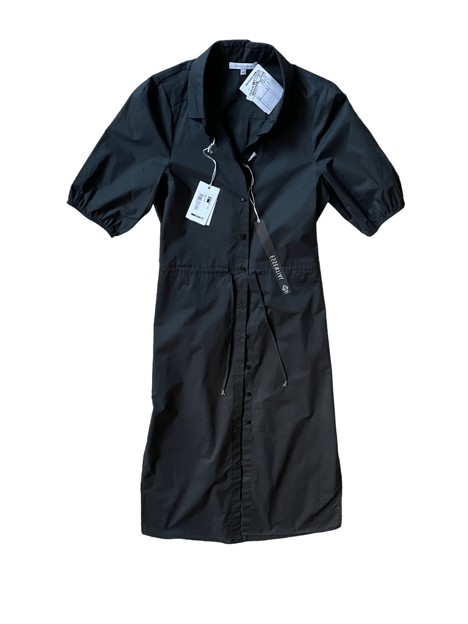 Patrizia Pepe Patrizia Peppe black poplin shirt dress Size S / US 4 / IT 40 - 3 Thumbnail