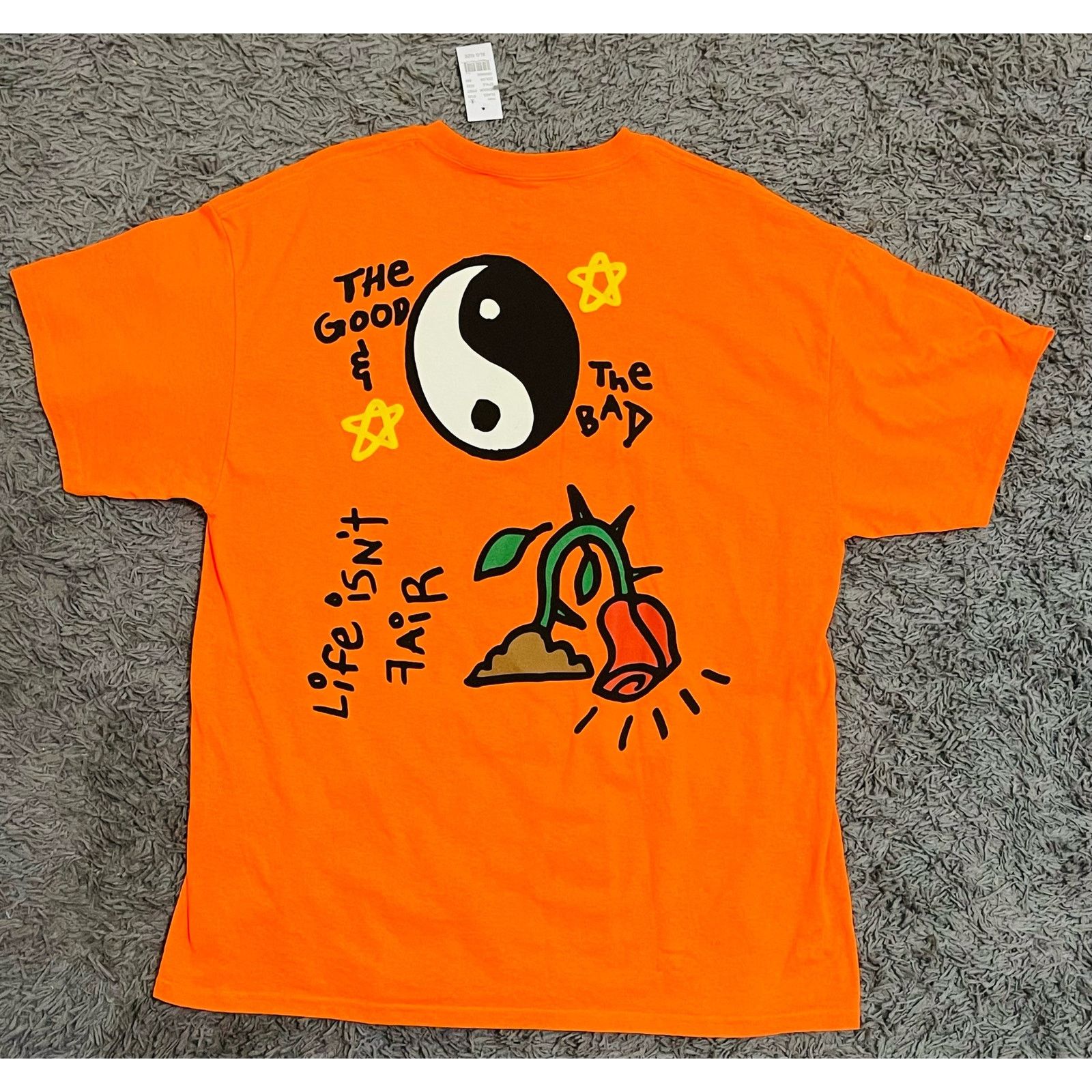 Pacsun PacSun Orange The Good And The Bad T-Shirt Size US XL / EU 56 / 4 - 2 Thumbnail