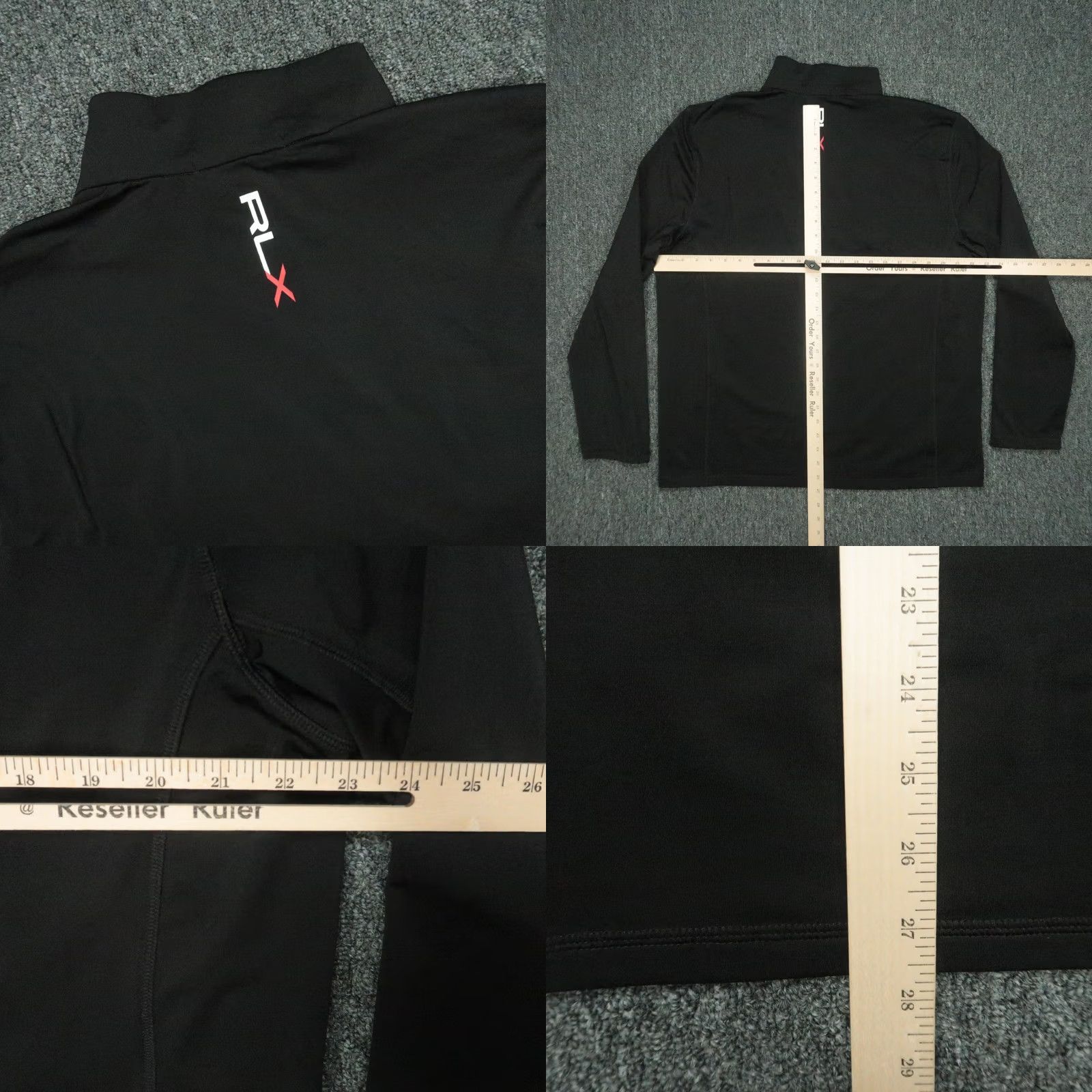 RLX Ralph Lauren RLX Ralph Lauren Pullover Mens XL Black Quarter Zip Performance Golf Size US XL / EU 56 / 4 - 8 Thumbnail