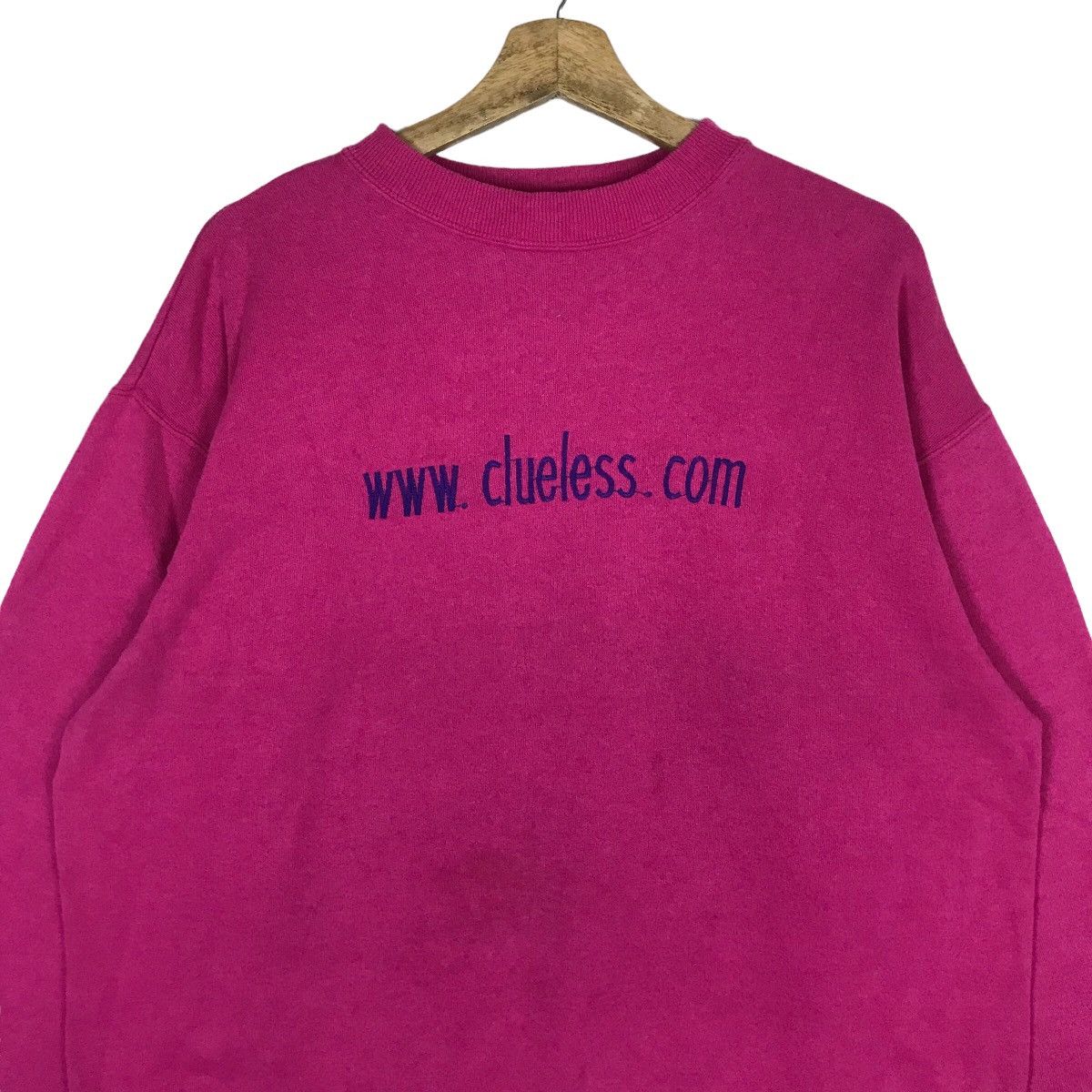 Hanes Vintage Hanes www.clueless.com Spell Out Pullover Jumper Size US L / EU 52-54 / 3 - 2 Thumbnail