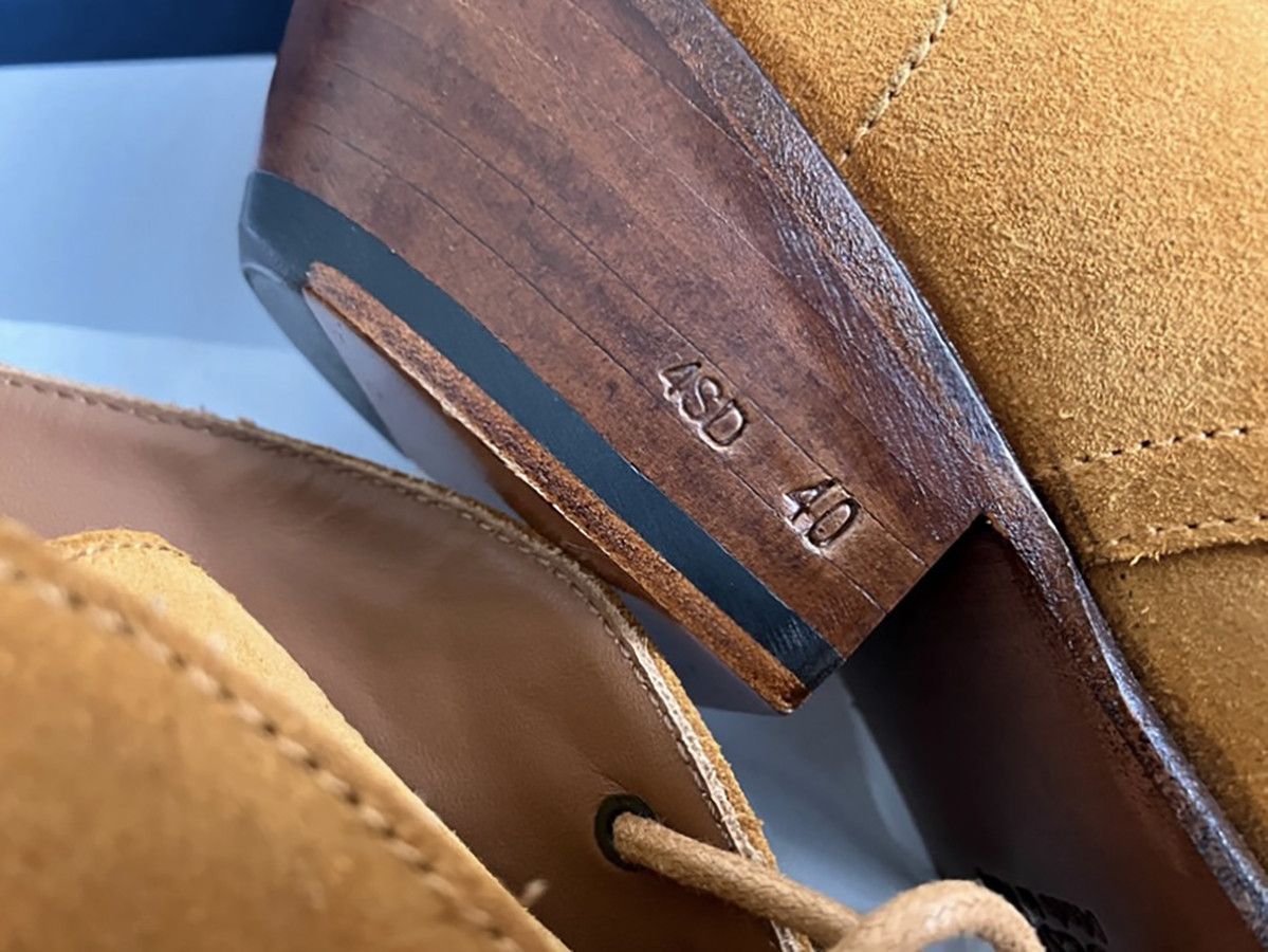 4SDESIGNS Tan Suede Western Boots Size US 7 / EU 40 - 3 Thumbnail