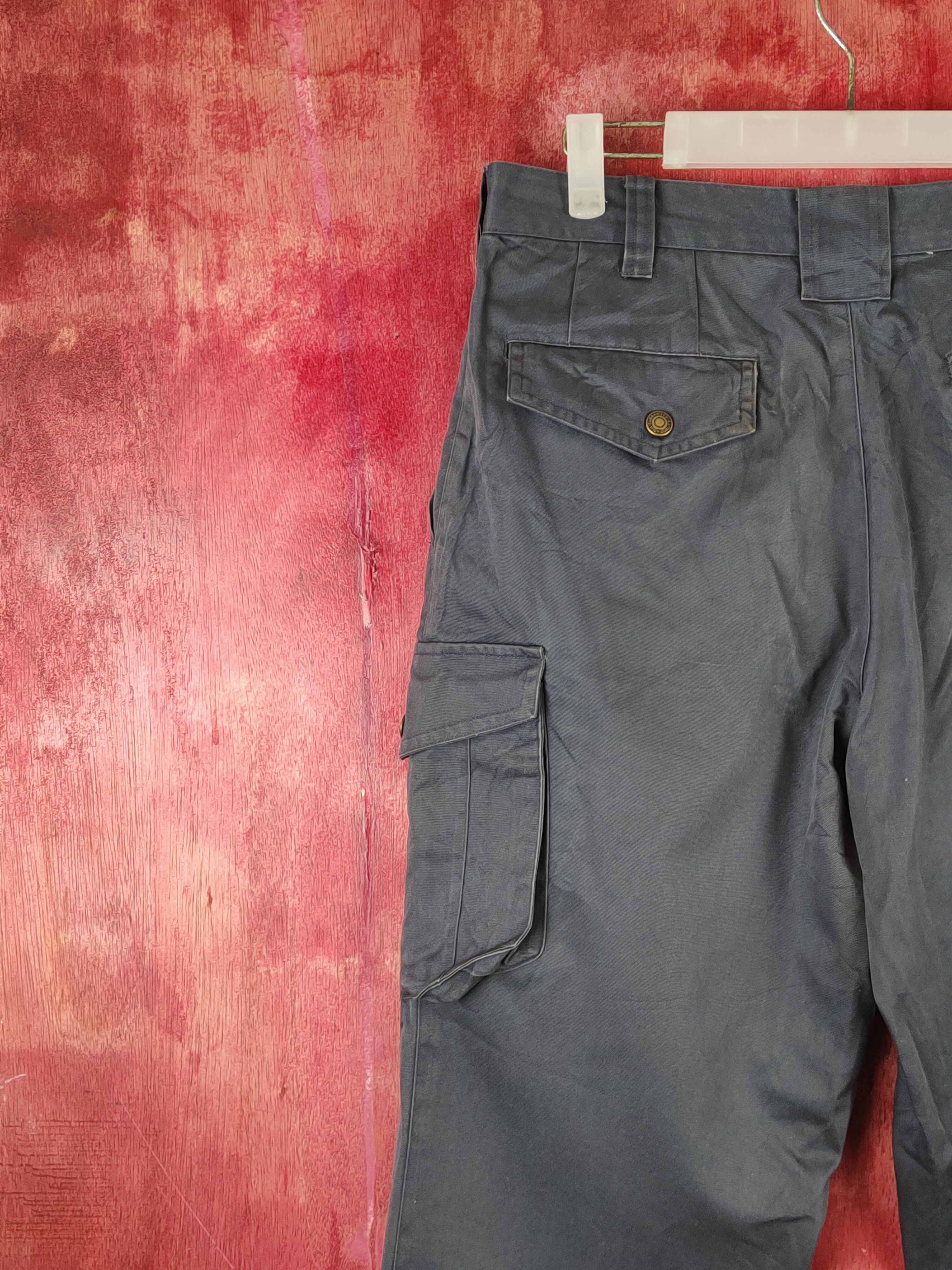 Japanese Brand WB Best Dark Gray Multipocket Tactical Cargo Pants #S1783 Size US 32 / EU 48 - 10 Thumbnail
