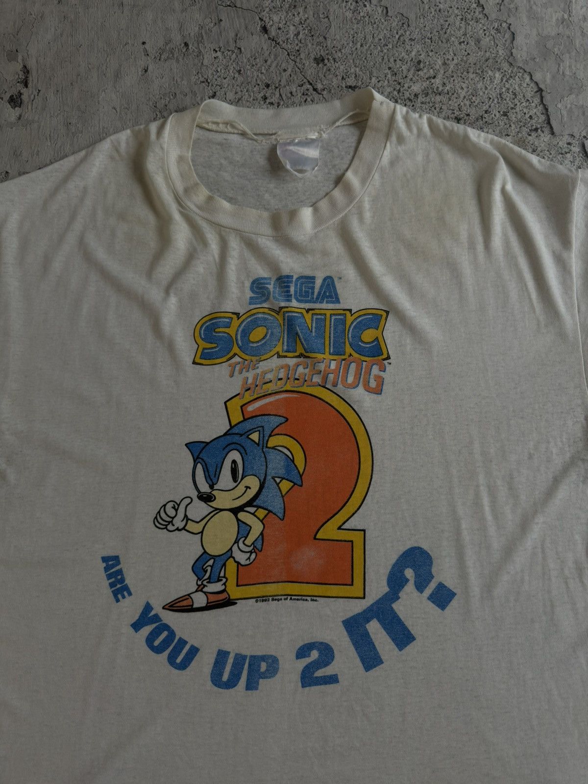 Band Tees Vintage 1992 SEGA Sonic The Hedgehog T Shirt Size US XL / EU 56 / 4 - 8 Thumbnail