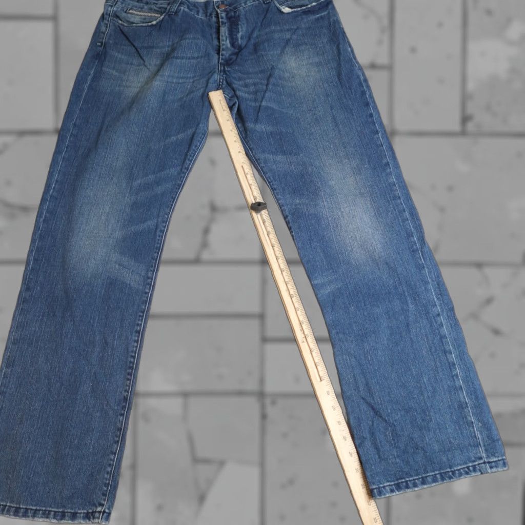 Vintage Rockstar Jeans 38 x 32 Blue Sushi Straight Button Fly USA Made Men Jeans Size US 38 / EU 54 - 1 Thumbnail