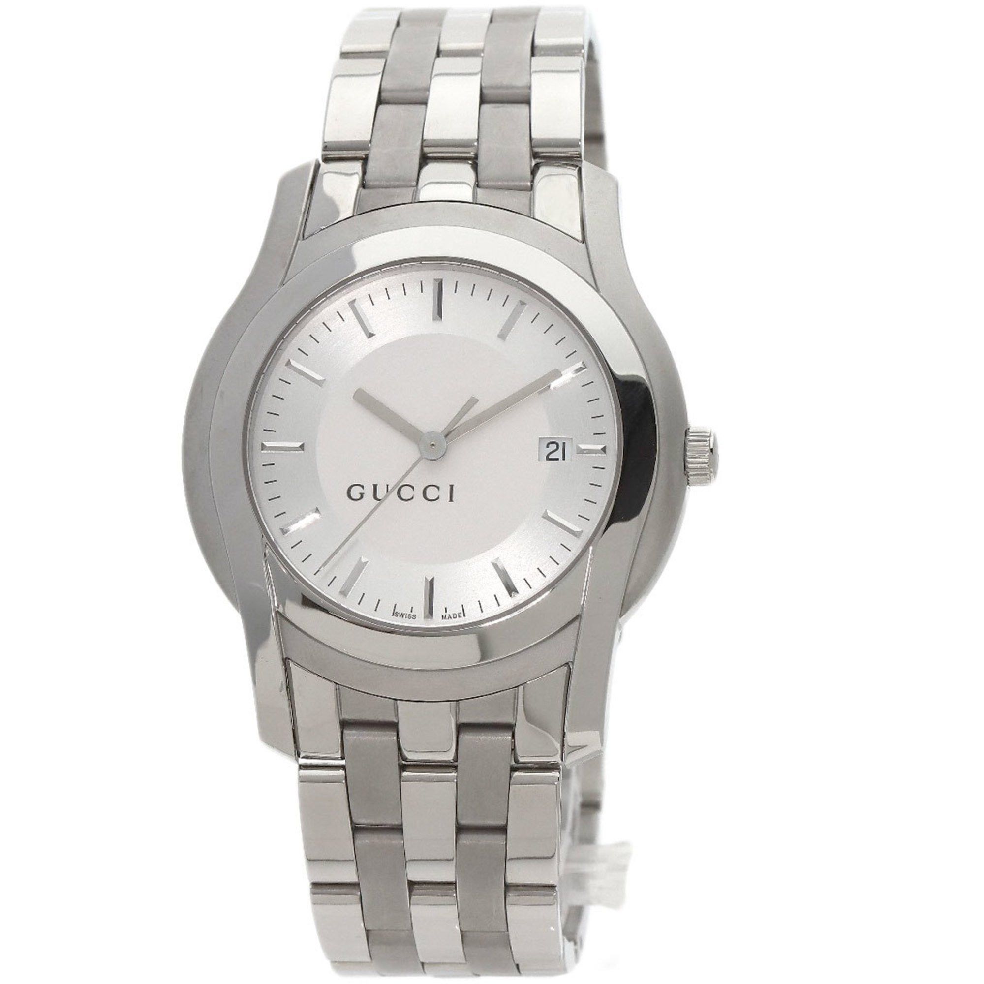 image of Gucci 5500Xl Watch Stainless Steel/ss Men's Gucci in Silver
