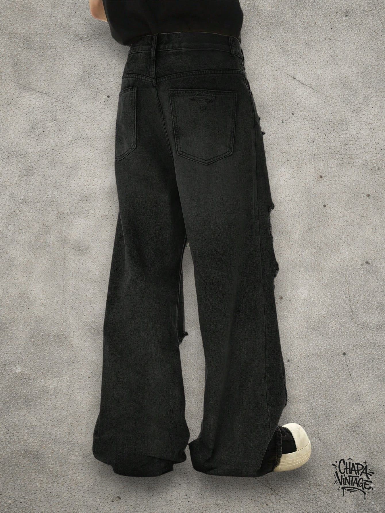 Japanese Brand Distressed opium jeans Size US 32 / EU 48 - 4 Thumbnail