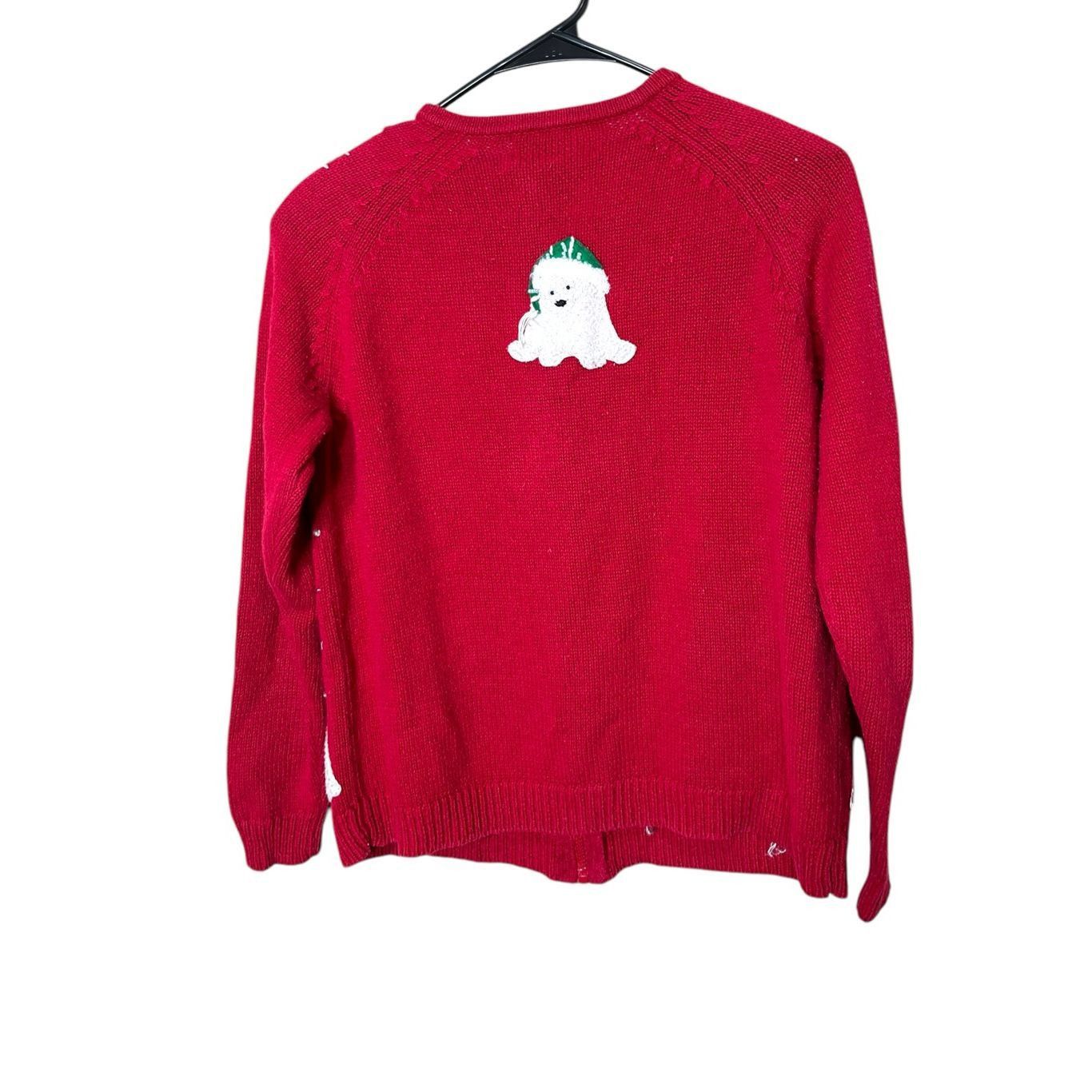 Other Vintage Tiara International Christmas Polar Bear Snowflakes Sweater Cardigan S Size S / US 4 / IT 40 - 9 Thumbnail