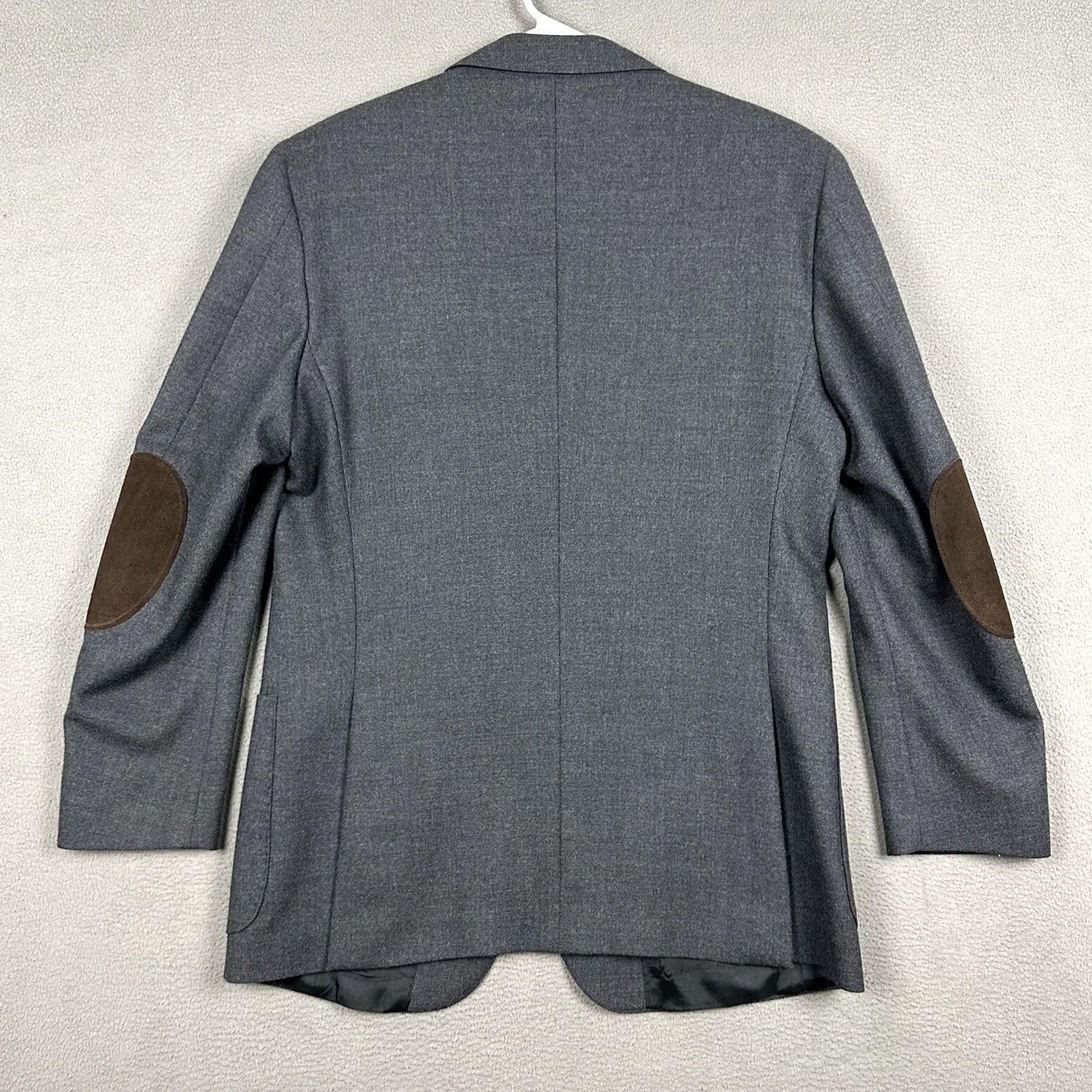 Vintage Fusaro Sport Coat Mens 50 Gray Wool Blazer Jacket Notch Lapel Three-Button Single-Breasted Regular Fit Size 40R - 2 Thumbnail