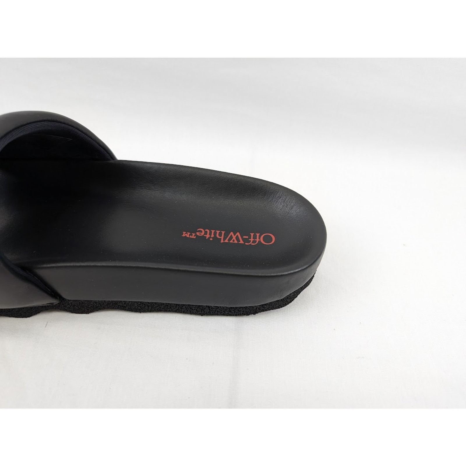 Off-White o1rshd1 Bookish Leather Slider in Black Size US 12 / EU 45 - 4 Thumbnail