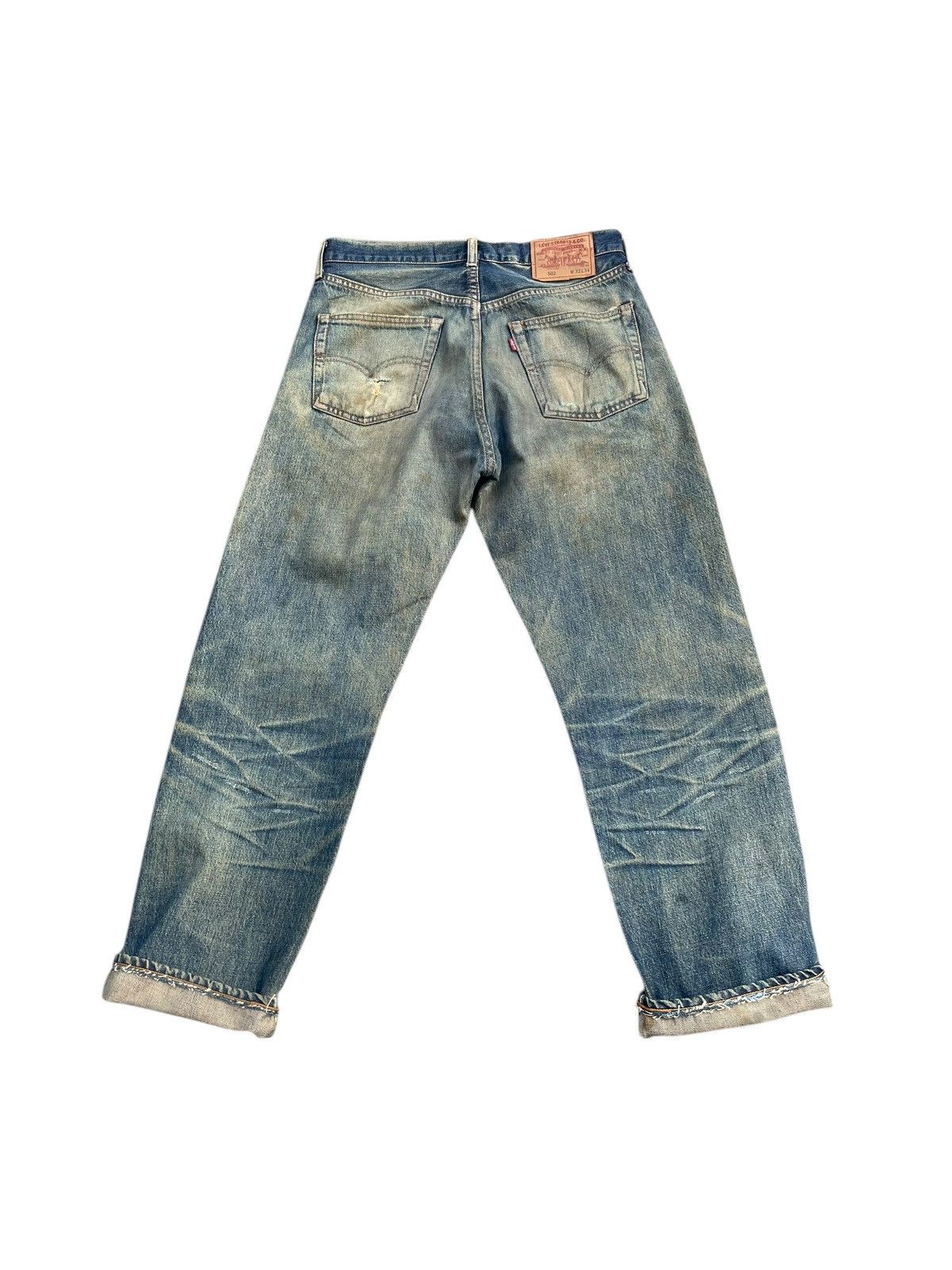 Levi's Vintage 1994 Levi’s 502XX E Selvedge Distressed Size US 31 - 8 Thumbnail