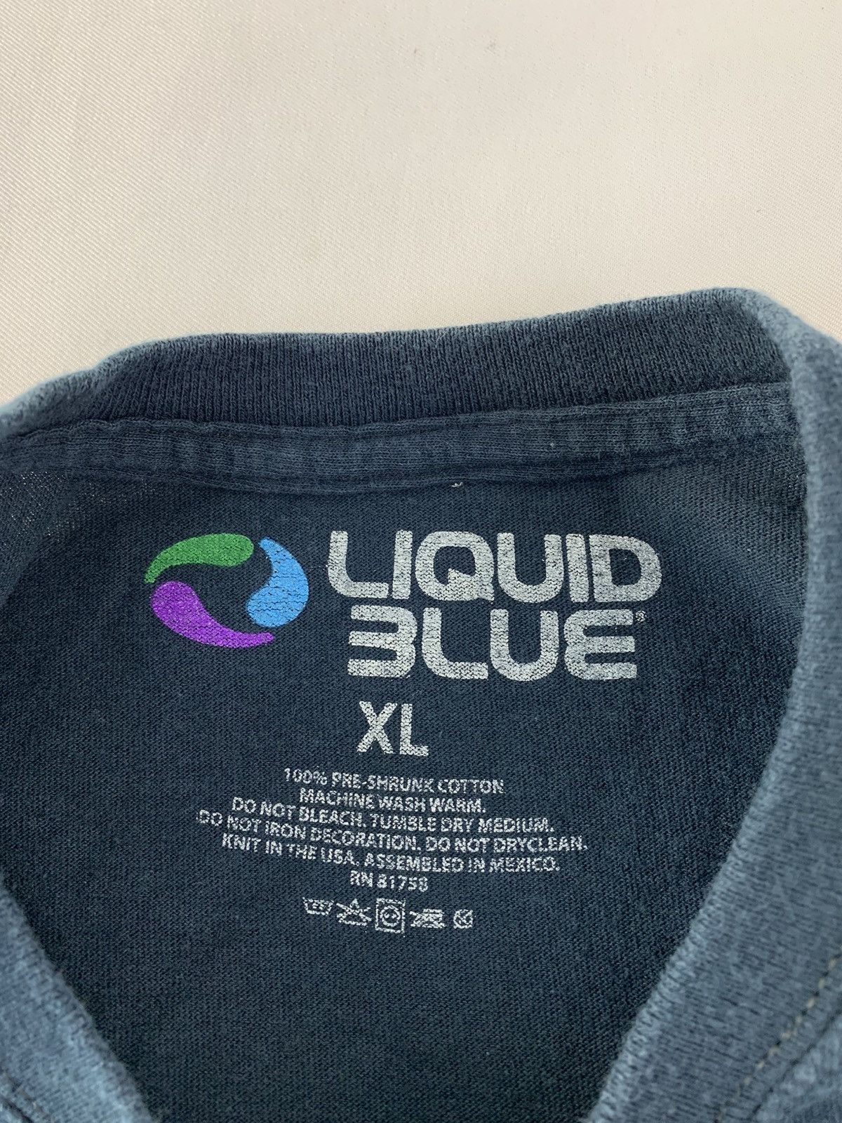Liquid Blue 90s Liquid Blue Astronaut Spaceman 2012 Big Logo Printed Tee Size US XL / EU 56 / 4 - 5 Thumbnail