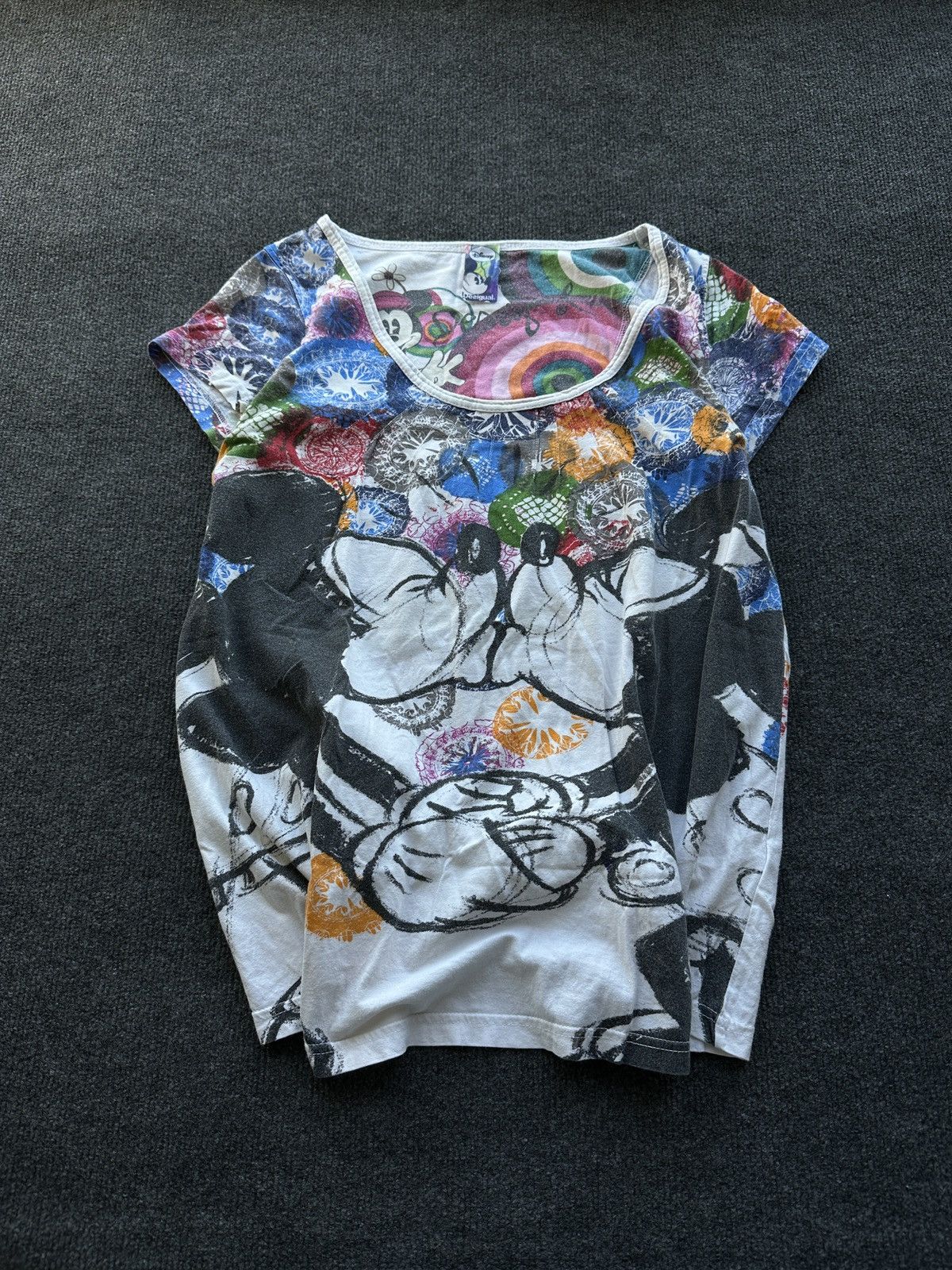 Desigual 🚨Desigual DISNEY Womens Mesh Face JPG Style Rare Old Money Size XL / US 12-14 / IT 48-50 - 1 Thumbnail
