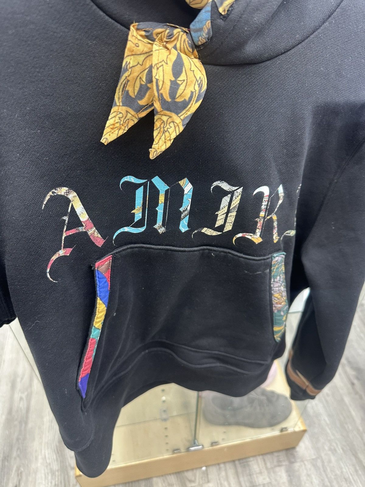 Amiri Amiri Scarf Patch Olde English Hoodie Size US XS / EU 42 / 0 - 6 Thumbnail