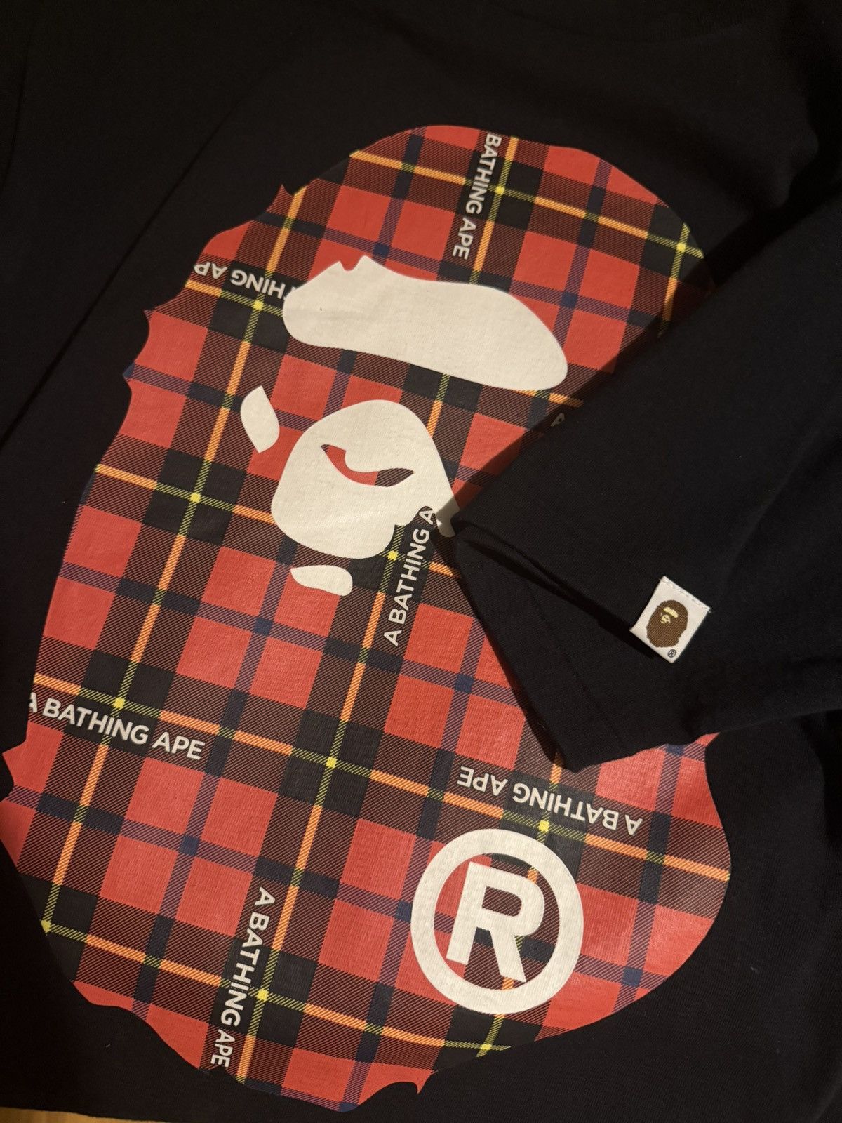 Bape Rare Plaid Bape Tee Size US L / EU 52-54 / 3 - 4 Thumbnail