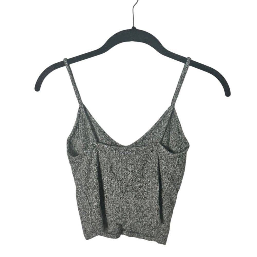 Brandy Melville Brandy Melville Gray Ribbed Knit Cropped Tank Top One Size S Size ONE SIZE - 3 Thumbnail